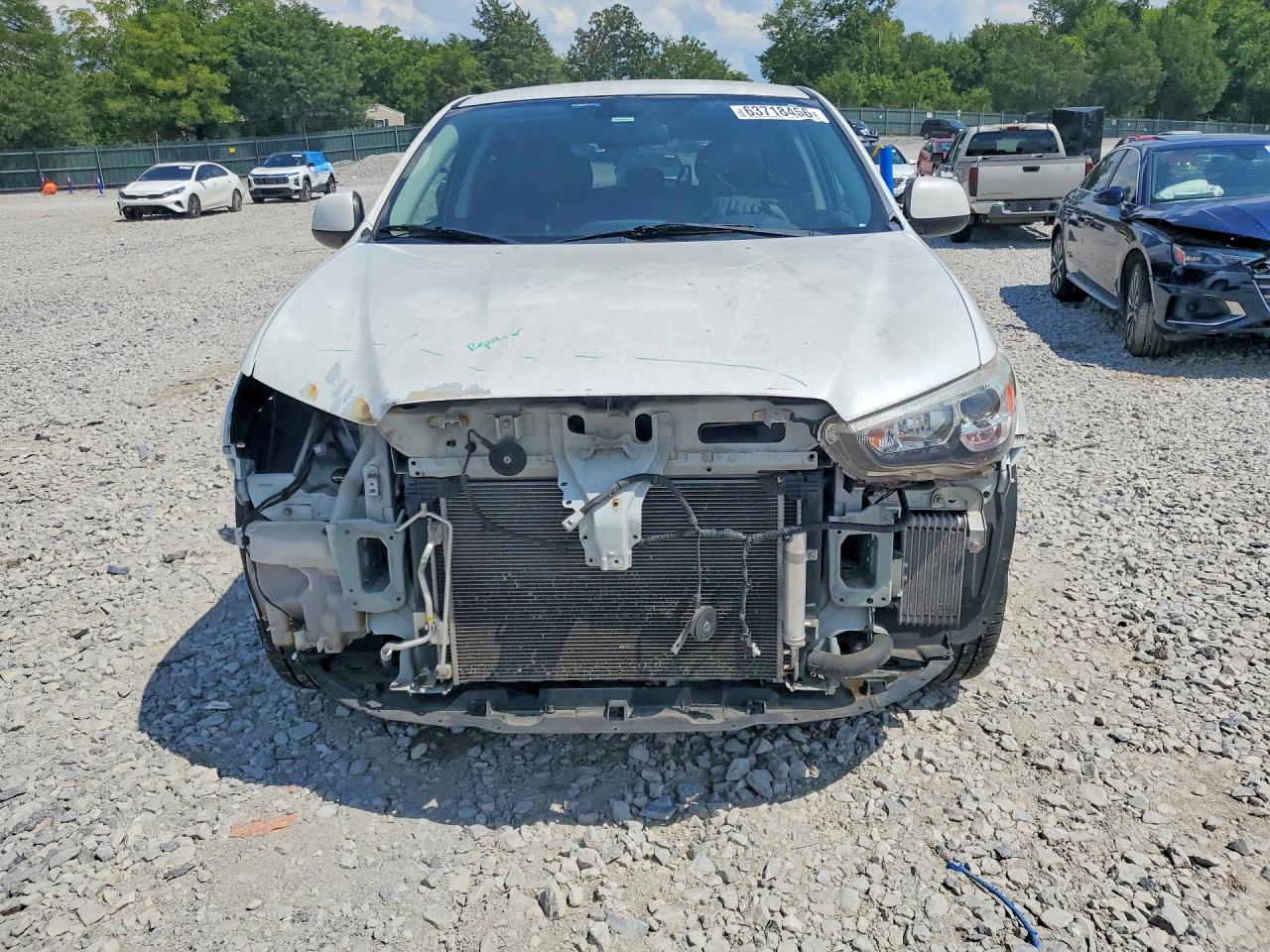 2011 Mitsubishi Outlander Sport Se White vin: JA4AP4AU1BZ015916