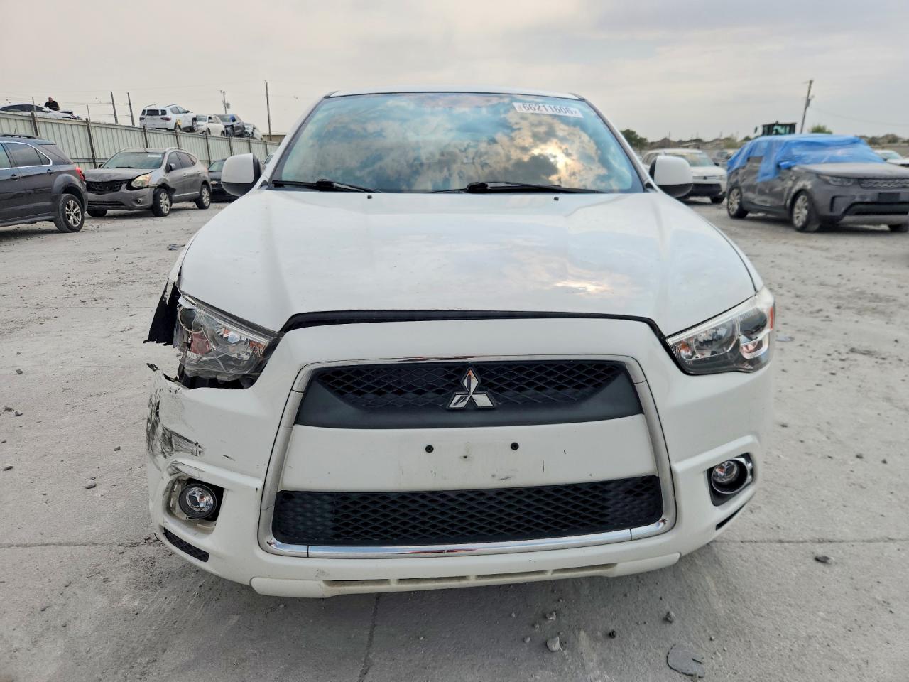 2012 Mitsubishi Outlander Sport Se Белый vin: JA4AP4AU1CZ003590