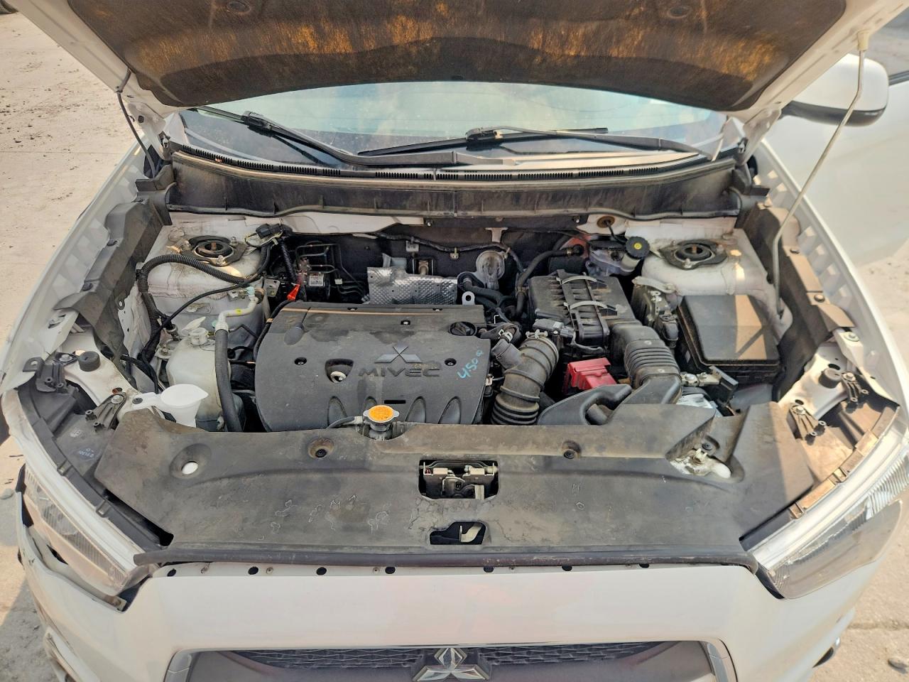 2012 Mitsubishi Outlander Sport Se Белый vin: JA4AP4AU1CZ003590