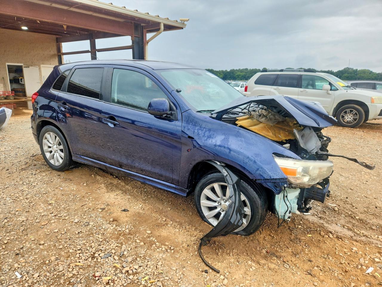 2011 Mitsubishi Outlander Sport Se Blue vin: JA4AP4AU2BZ002849