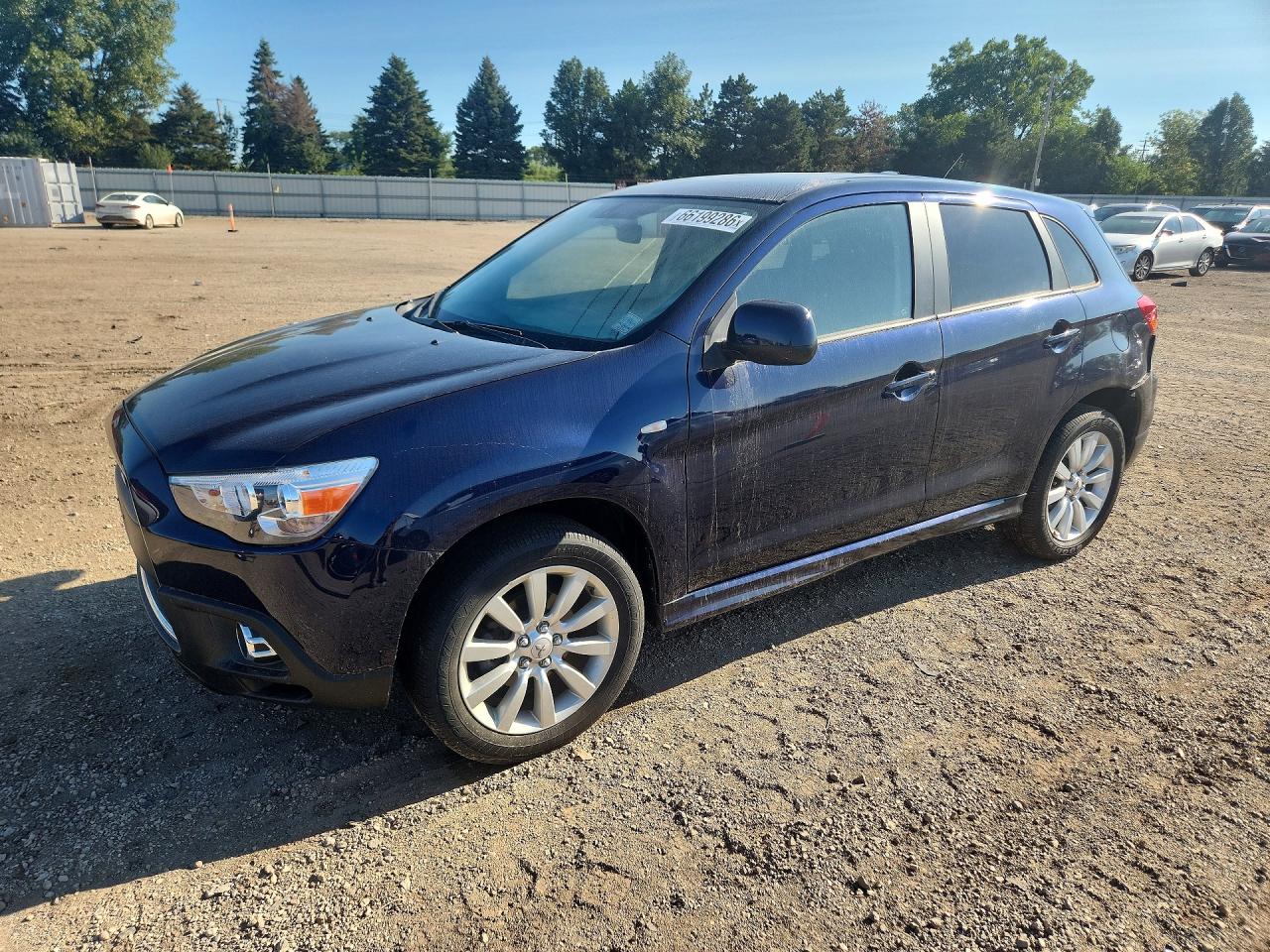 2011 Mitsubishi Outlander Sport Se Синий vin: JA4AP4AU2BZ014130
