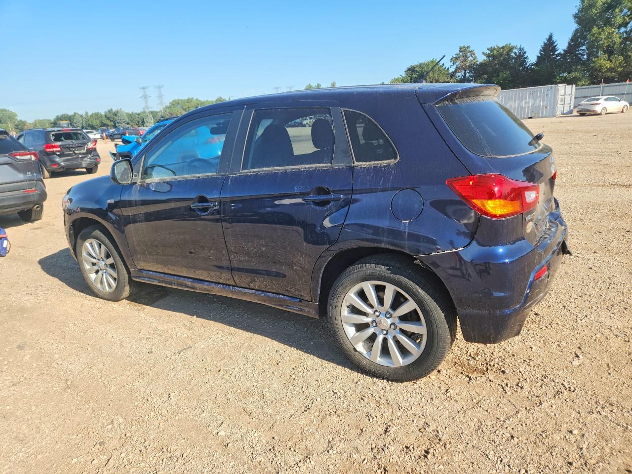 2011 Mitsubishi Outlander Sport Se Синий vin: JA4AP4AU2BZ014130