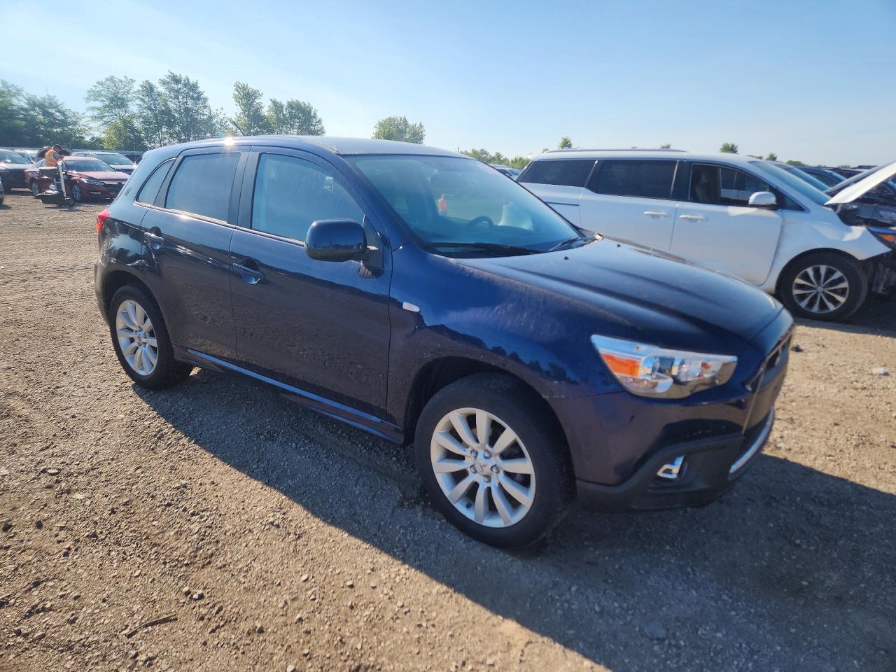 2011 Mitsubishi Outlander Sport Se Синий vin: JA4AP4AU2BZ014130