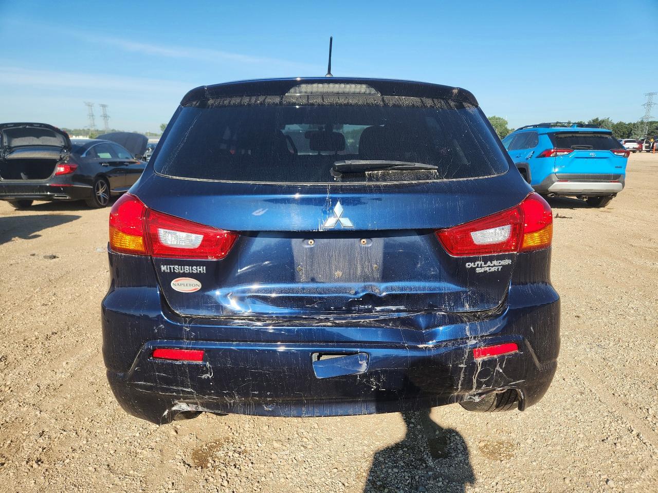 2011 Mitsubishi Outlander Sport Se Синий vin: JA4AP4AU2BZ014130