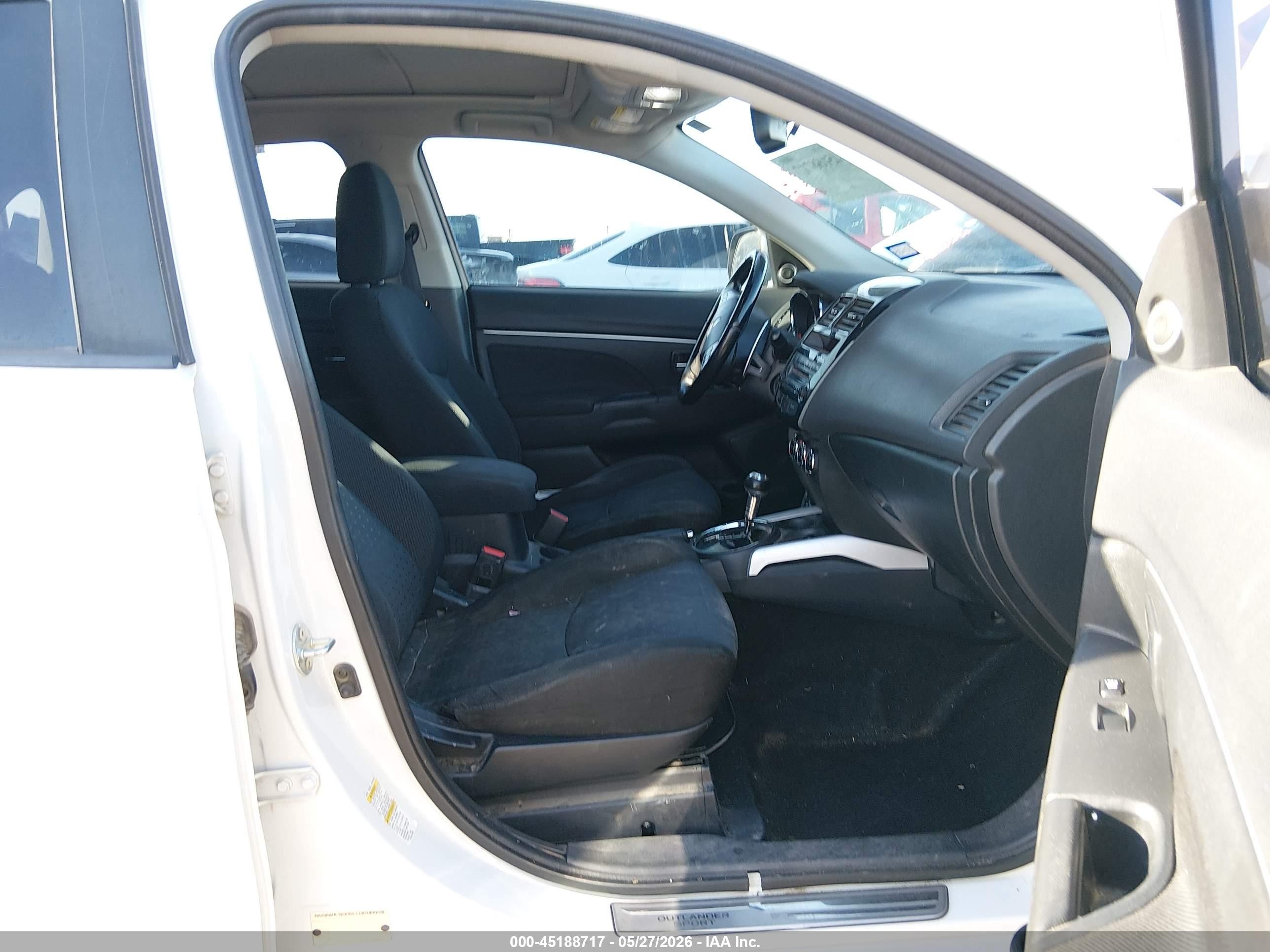 2012 Mitsubishi Outlander Sport Se White vin: JA4AP4AU2CZ011455