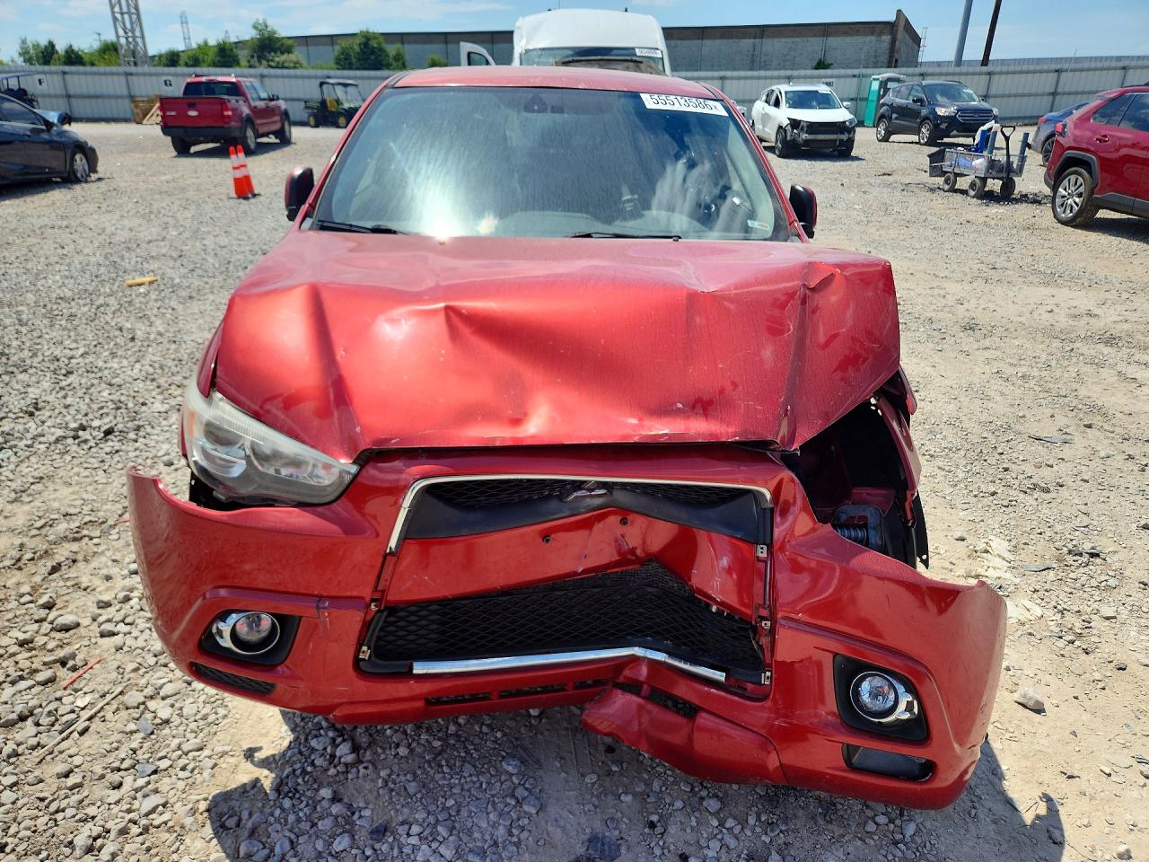 2011 Mitsubishi Outlander Sport Se Red vin: JA4AP4AU3BZ021958