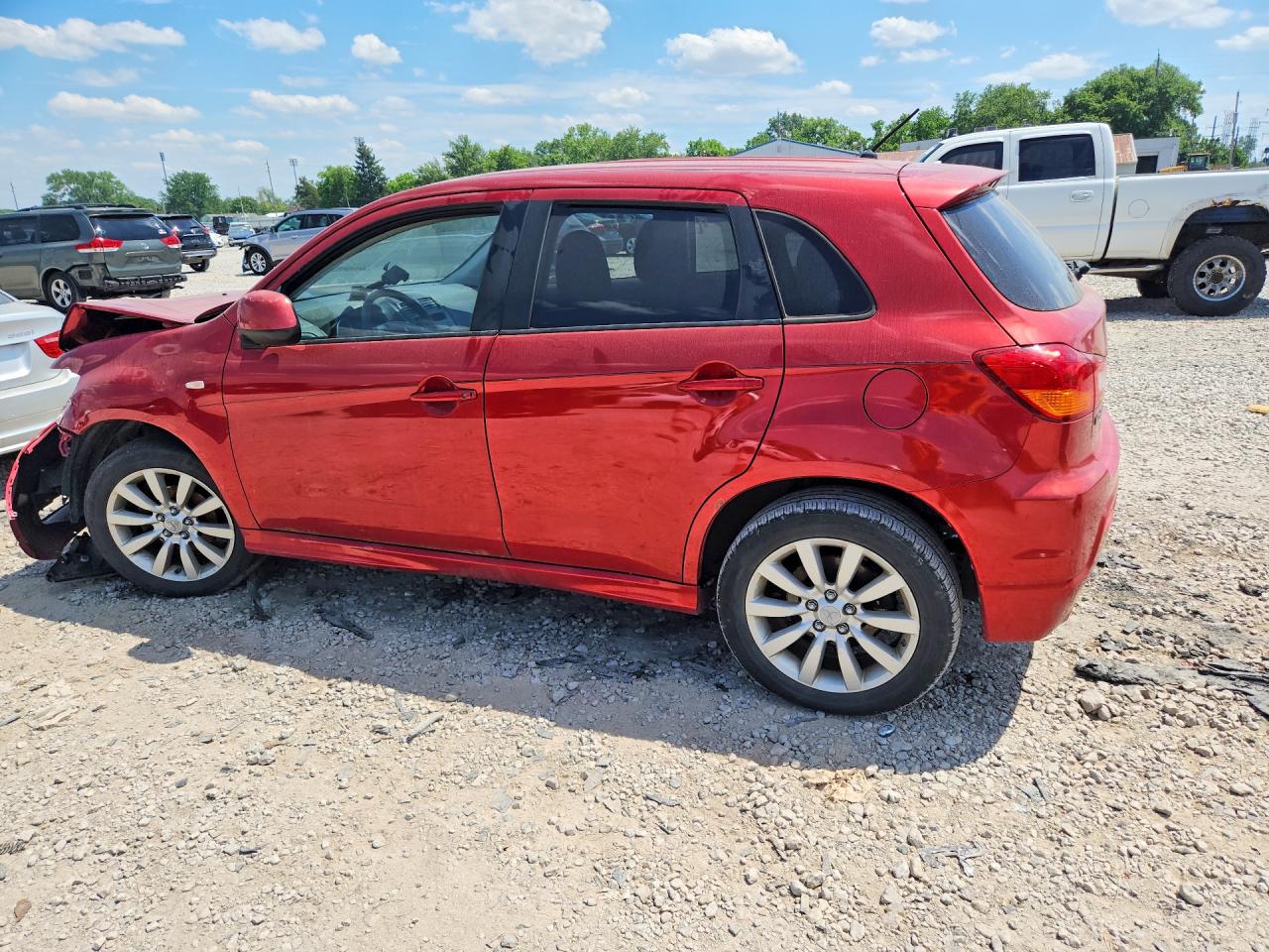 2011 Mitsubishi Outlander Sport Se Red vin: JA4AP4AU3BZ021958