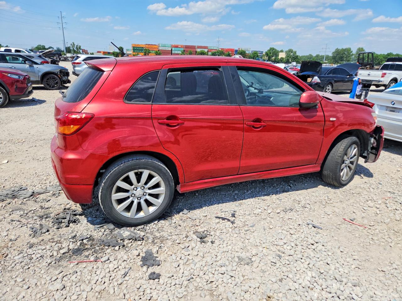2011 Mitsubishi Outlander Sport Se Red vin: JA4AP4AU3BZ021958
