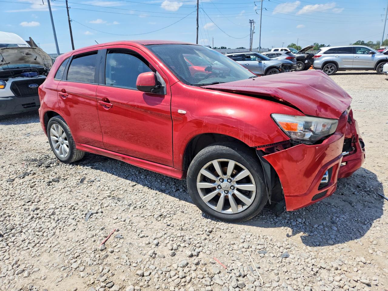 2011 Mitsubishi Outlander Sport Se Red vin: JA4AP4AU3BZ021958