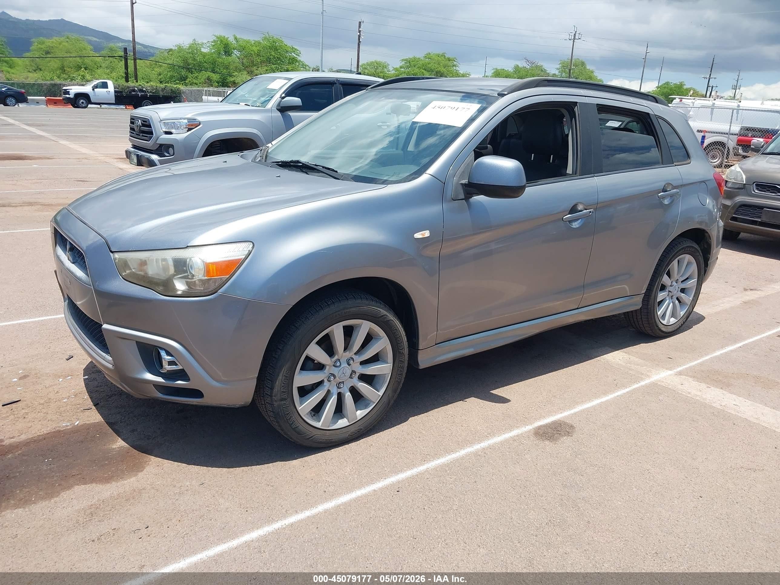 2011 Mitsubishi Outlander Sport Se Серебряный vin: JA4AP4AU3BZ023287