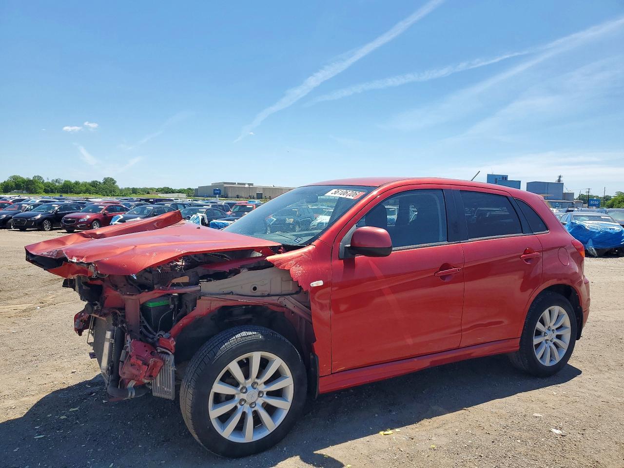 2011 Mitsubishi Outlander Sport Se Red vin: JA4AP4AU4BZ005588