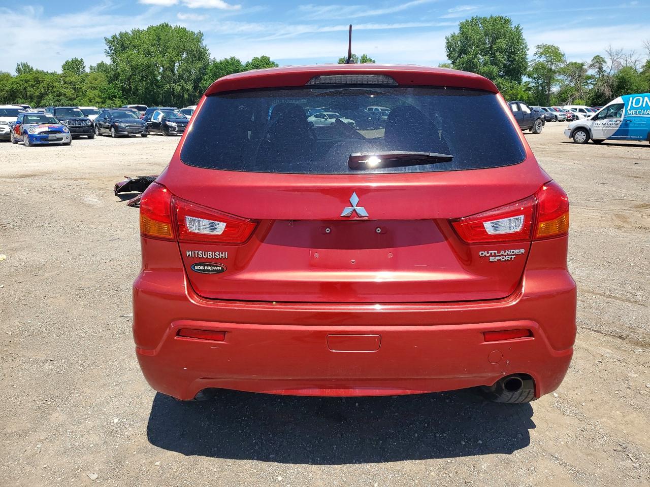 2011 Mitsubishi Outlander Sport Se Red vin: JA4AP4AU4BZ005588