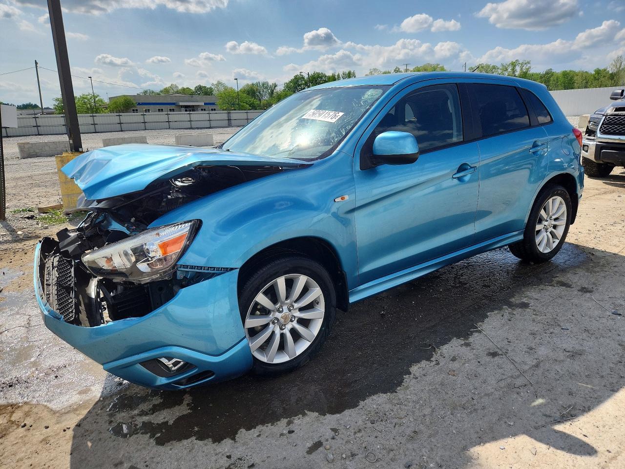 2011 Mitsubishi Outlander Sport Se Blue vin: JA4AP4AU4BZ015280