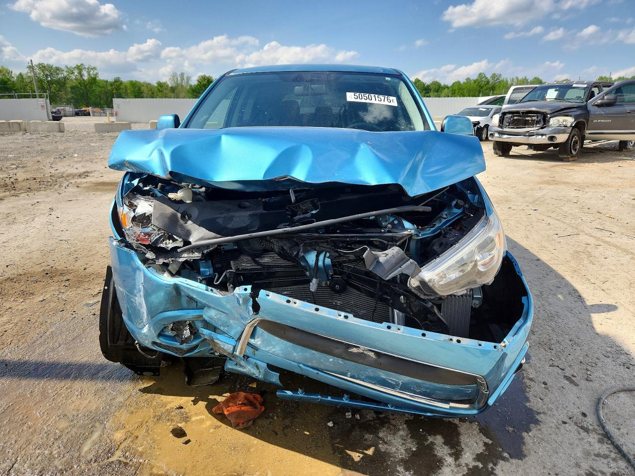 2011 Mitsubishi Outlander Sport Se Blue vin: JA4AP4AU4BZ015280