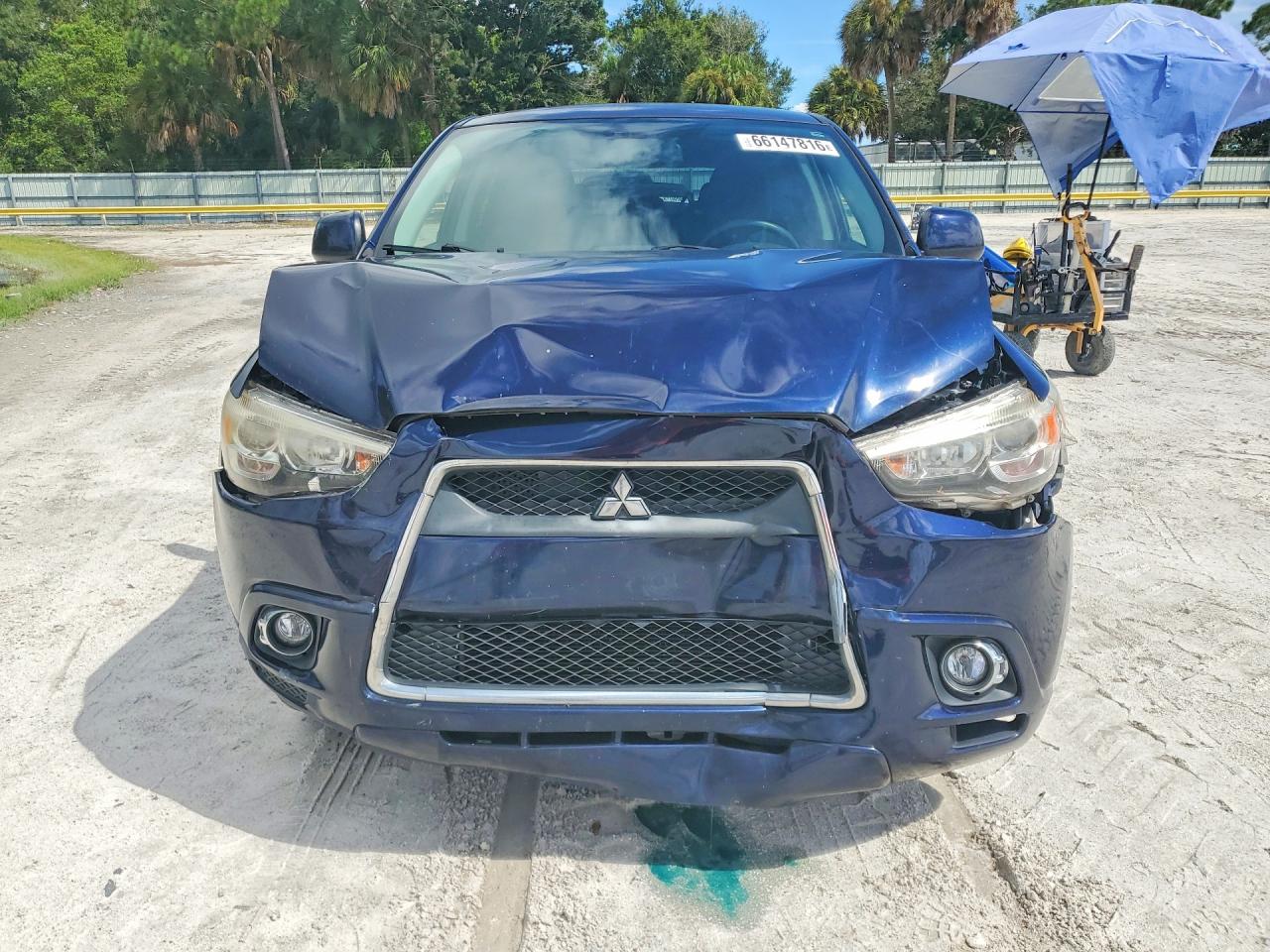 2011 Mitsubishi Outlander Sport Se Blue vin: JA4AP4AU5BZ004868