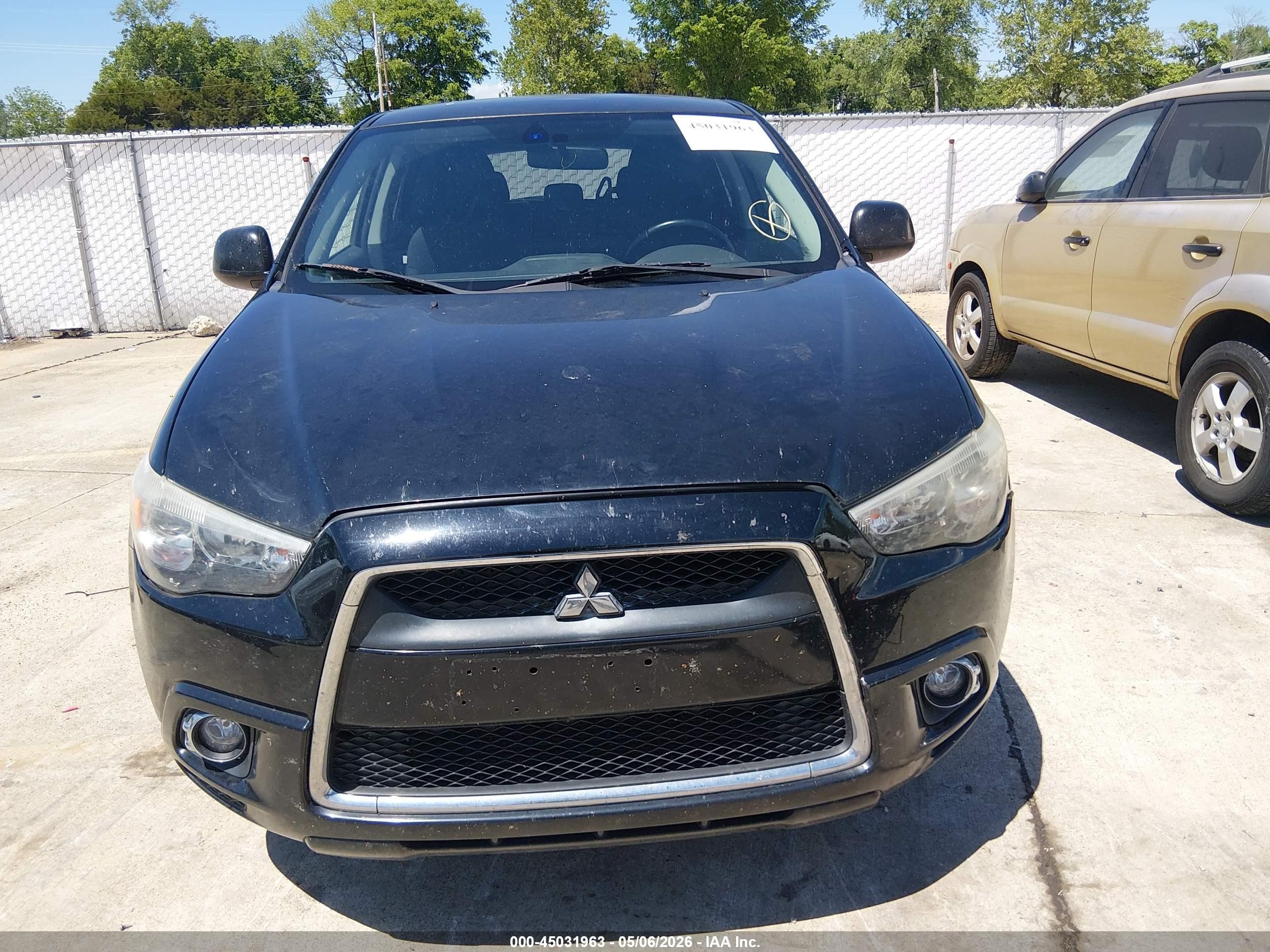 2012 Mitsubishi Outlander Sport Se Черный vin: JA4AP4AU5CZ006931