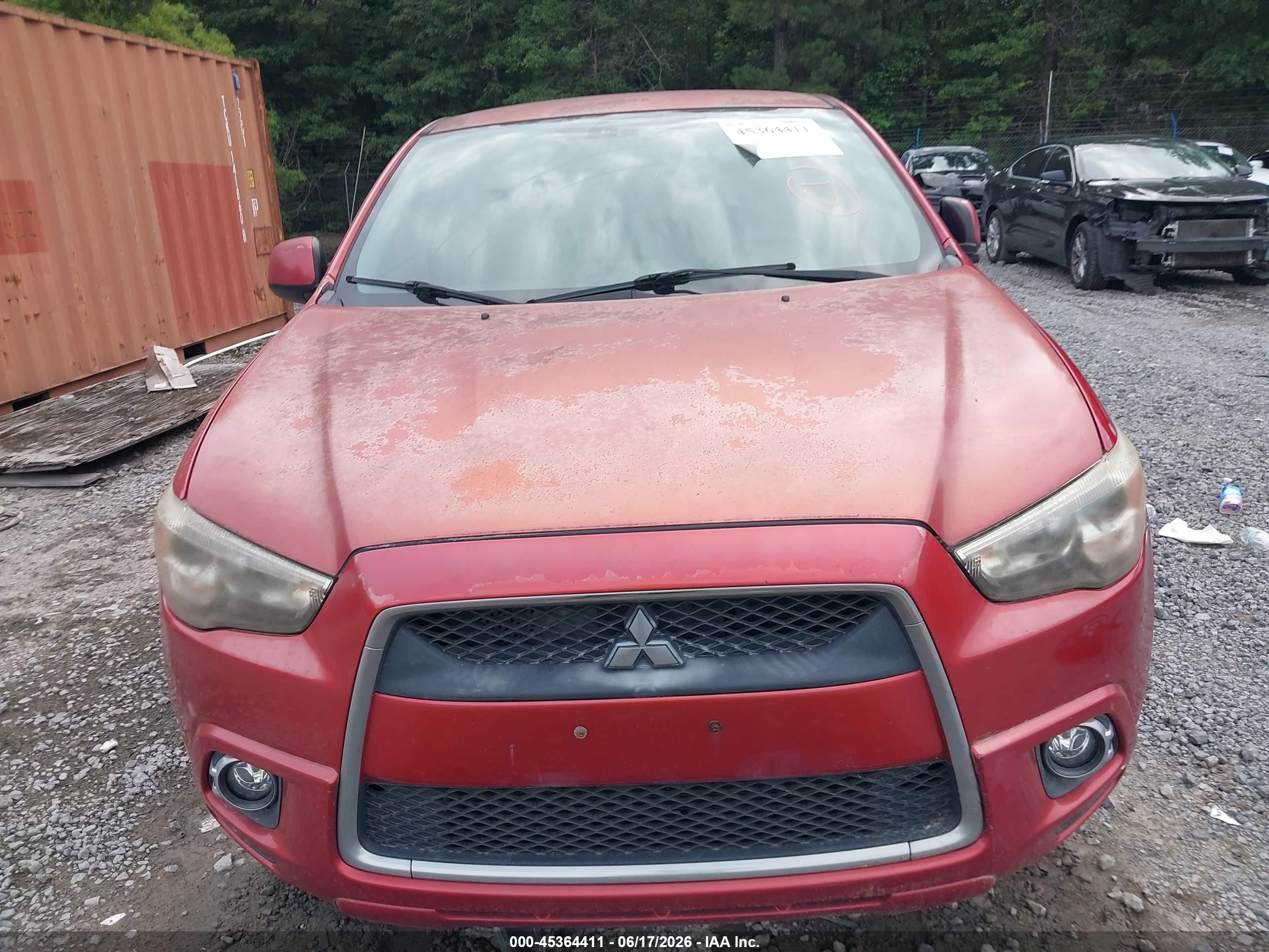 2011 Mitsubishi Outlander Sport Se Maroon vin: JA4AP4AU6BZ000750