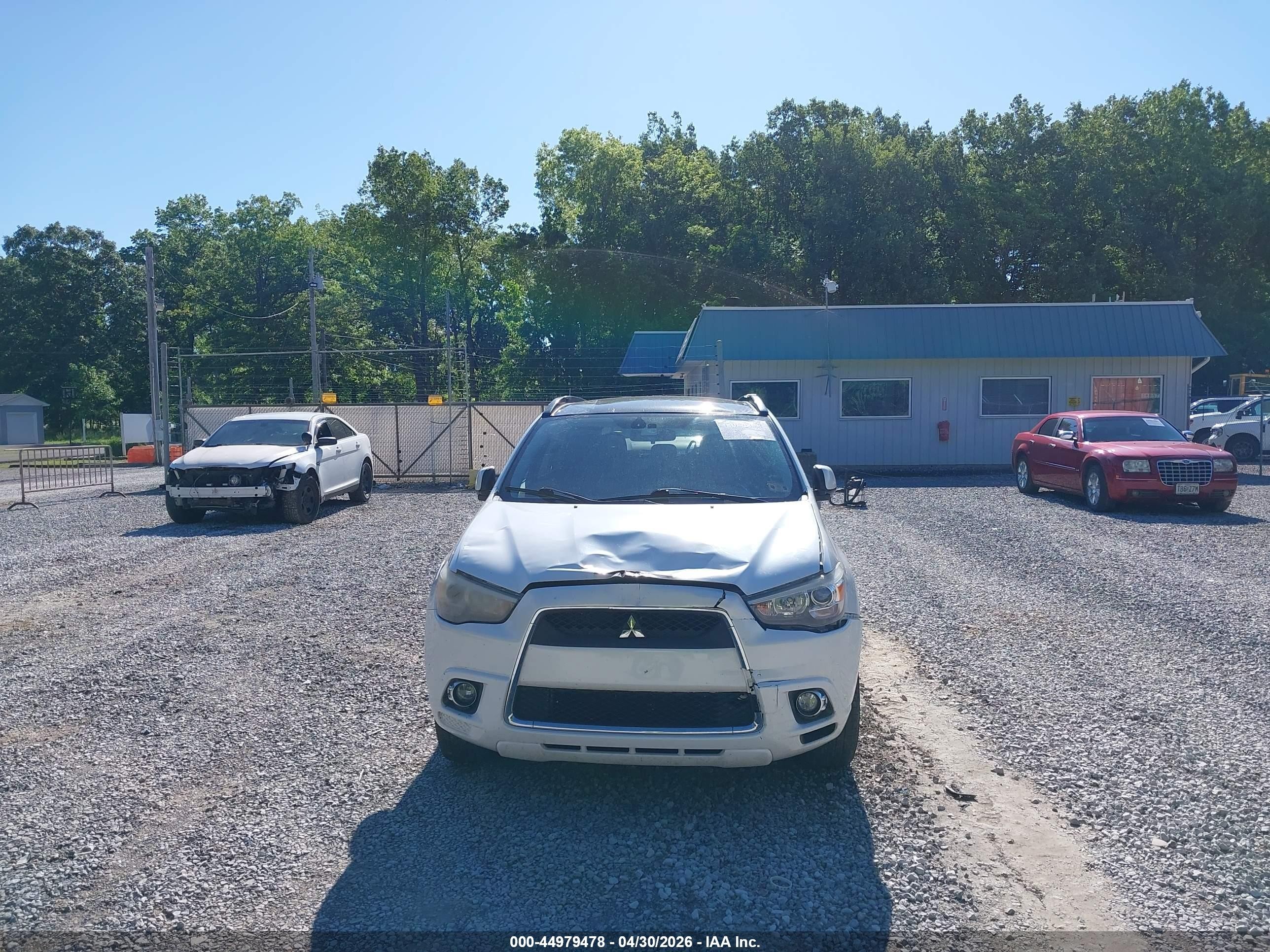 2011 Mitsubishi Outlander Sport Se White vin: JA4AP4AU7BZ013717