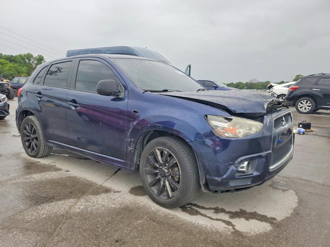 2011 Mitsubishi Outlander Sport Se Blue vin: JA4AP4AU7BZ024393