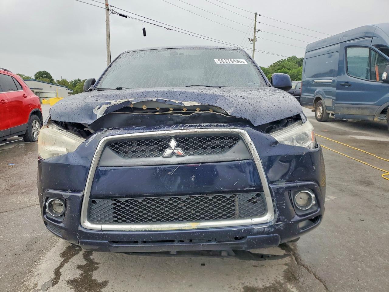 2011 Mitsubishi Outlander Sport Se Blue vin: JA4AP4AU7BZ024393