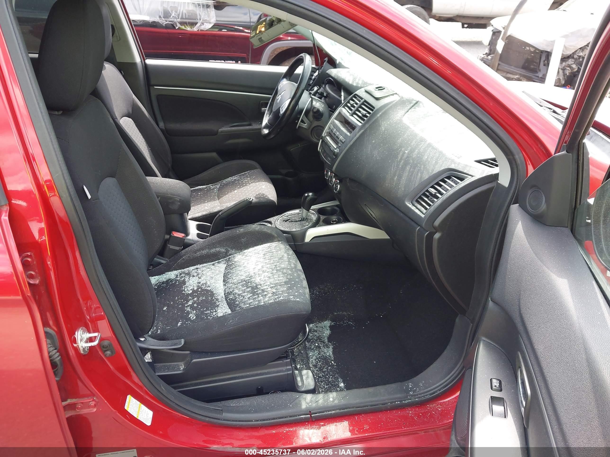 2012 Mitsubishi Outlander Sport Se Red vin: JA4AP4AU7CZ002024
