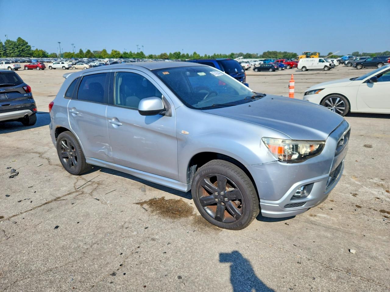 2011 Mitsubishi Outlander Sport Se Gray vin: JA4AP4AU8BZ007540