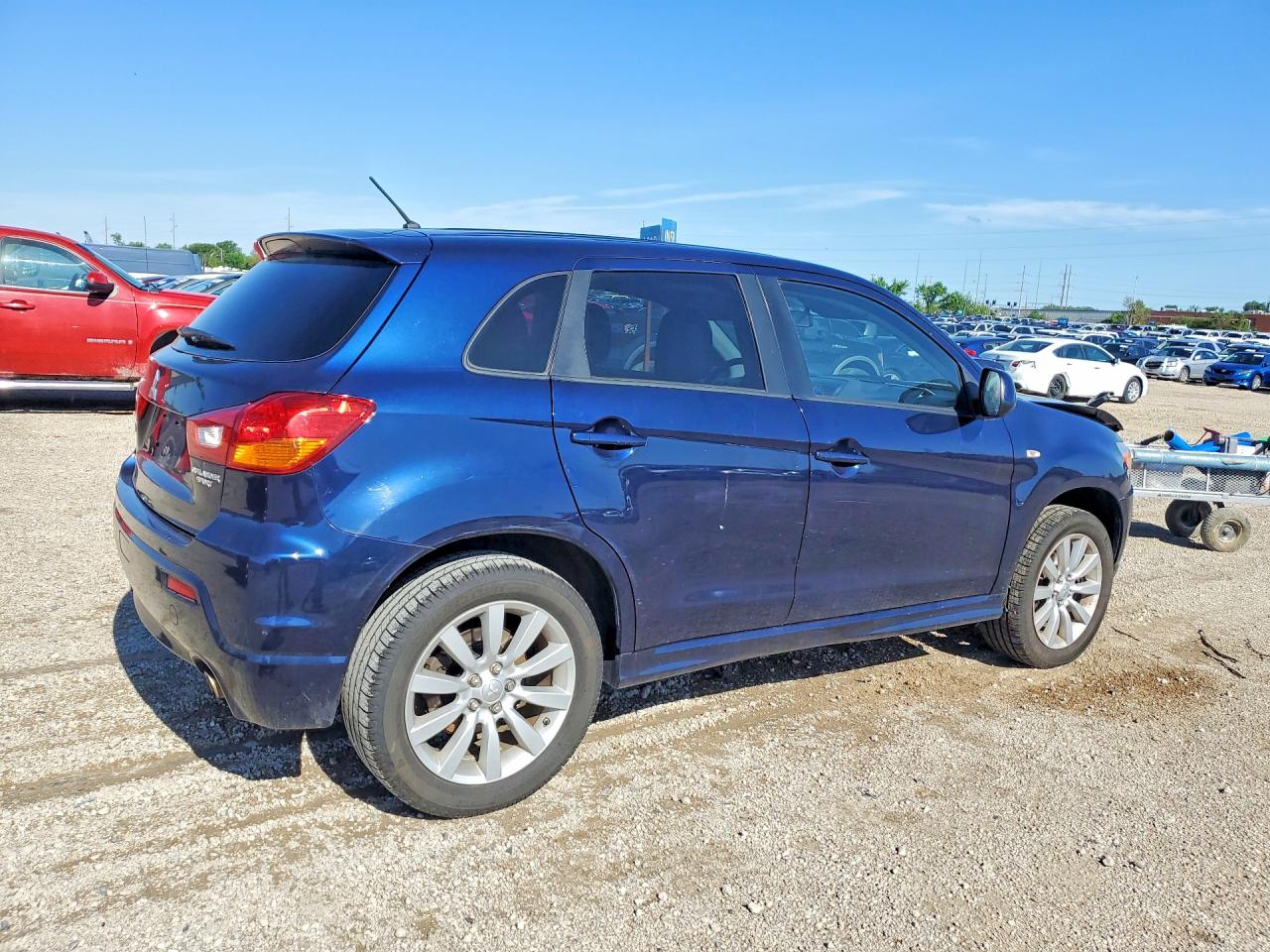 2011 Mitsubishi Outlander Sport Se Синий vin: JA4AP4AU9BZ008762