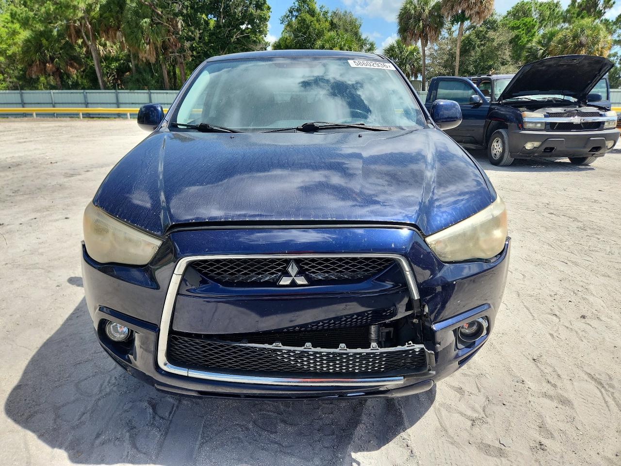 2012 Mitsubishi Outlander Sport Se Blue vin: JA4AP4AU9CZ004308