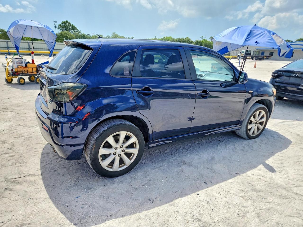 2012 Mitsubishi Outlander Sport Se Blue vin: JA4AP4AU9CZ004308