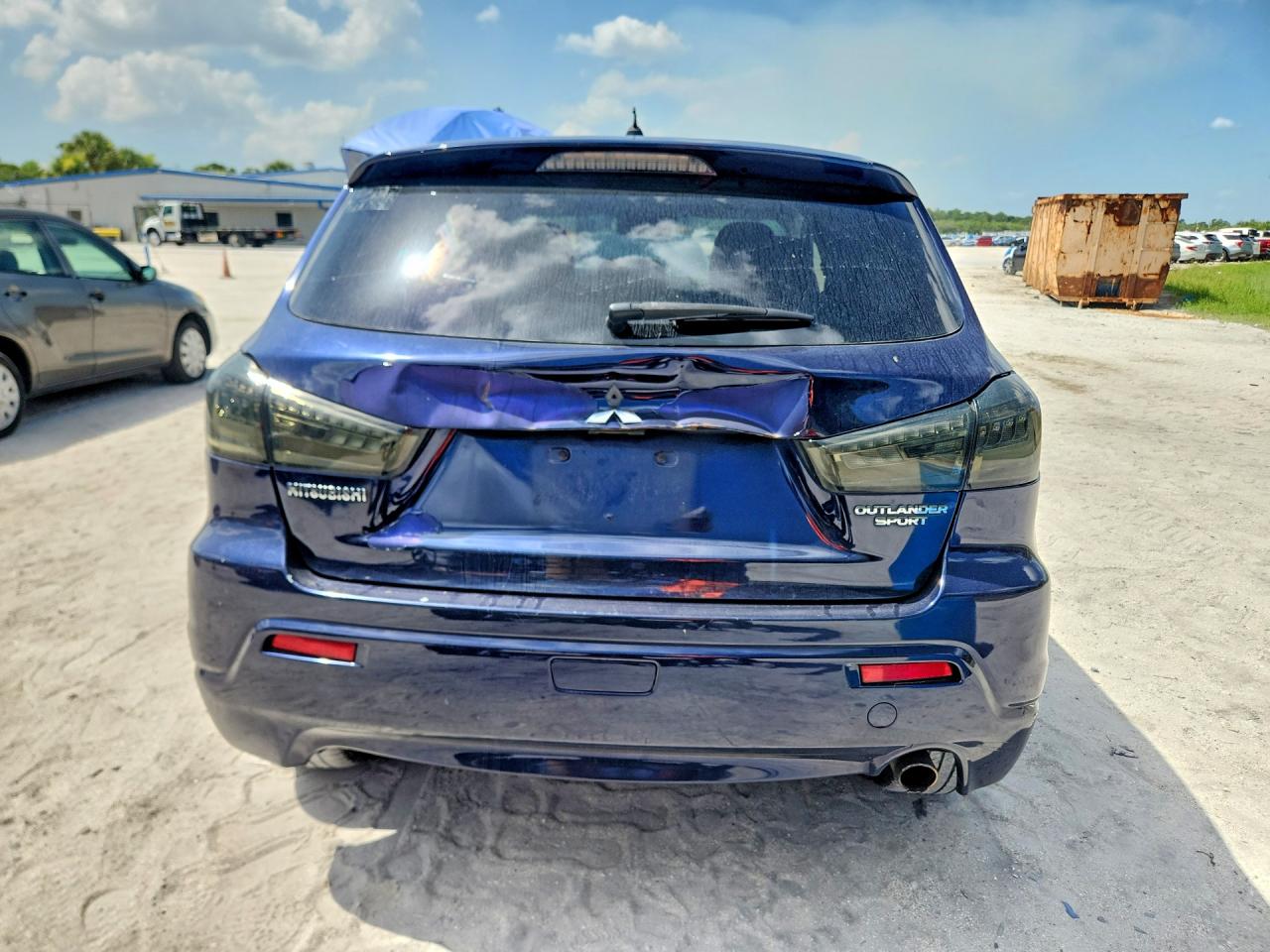 2012 Mitsubishi Outlander Sport Se Blue vin: JA4AP4AU9CZ004308