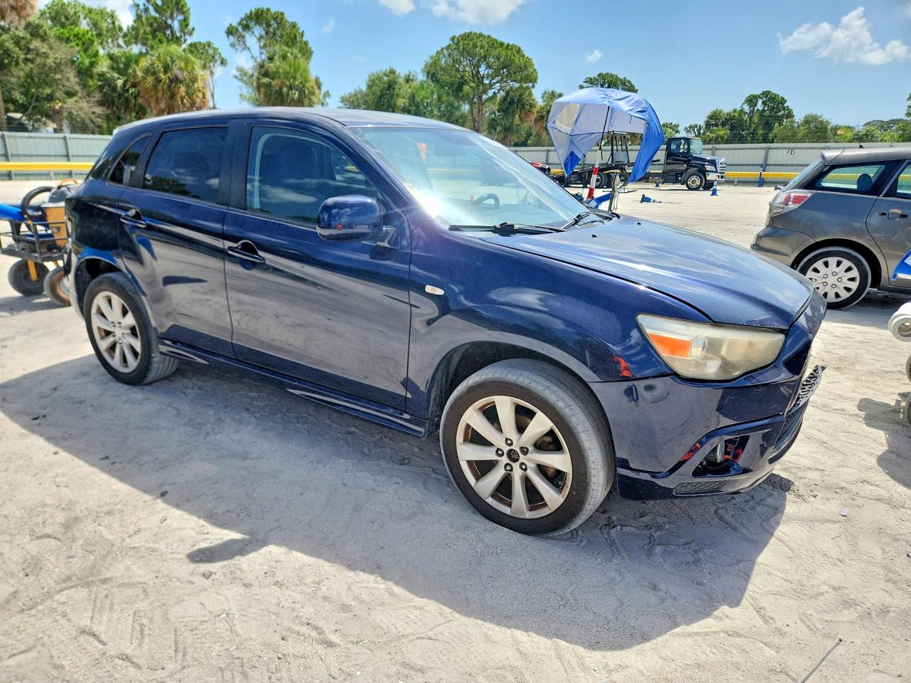2012 Mitsubishi Outlander Sport Se Blue vin: JA4AP4AU9CZ004308