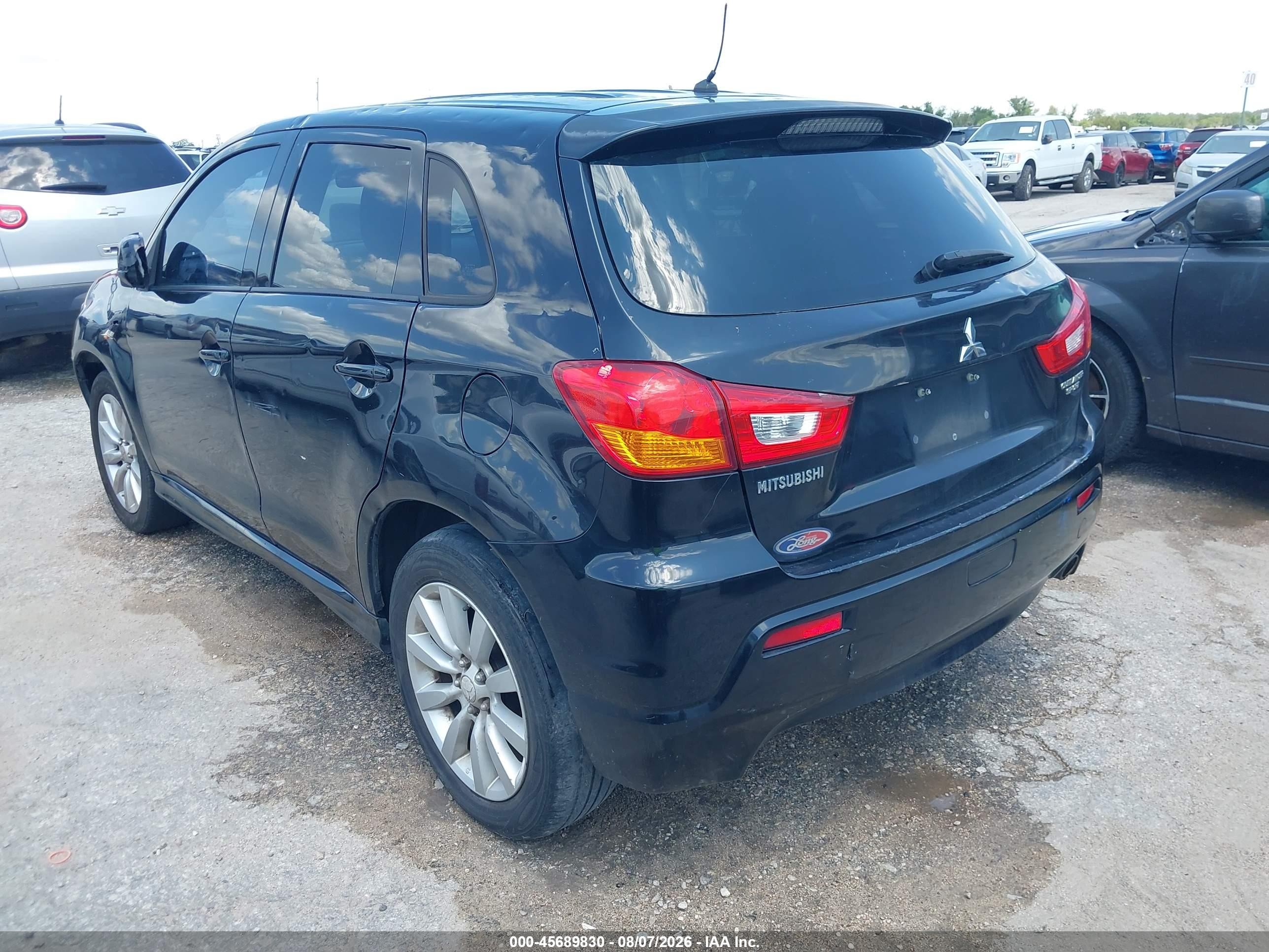 2011 Mitsubishi Outlander Sport Se Черный vin: JA4AP4AUXBZ018779