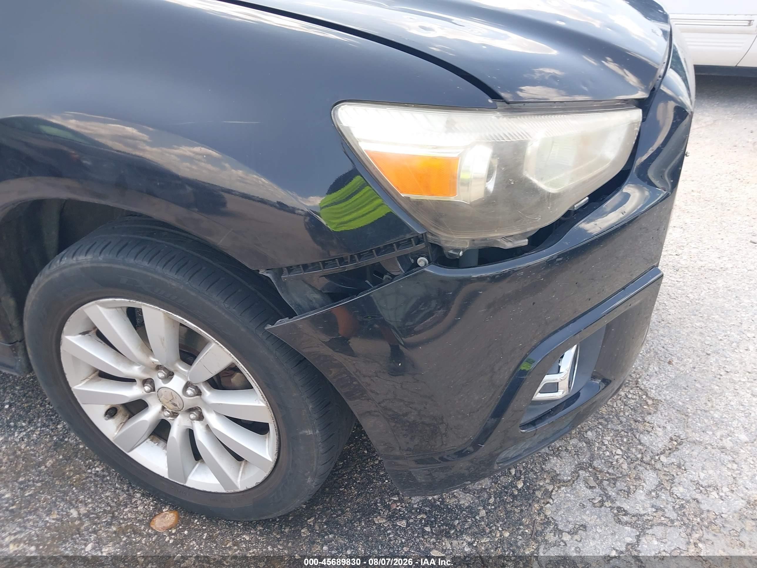 2011 Mitsubishi Outlander Sport Se Черный vin: JA4AP4AUXBZ018779