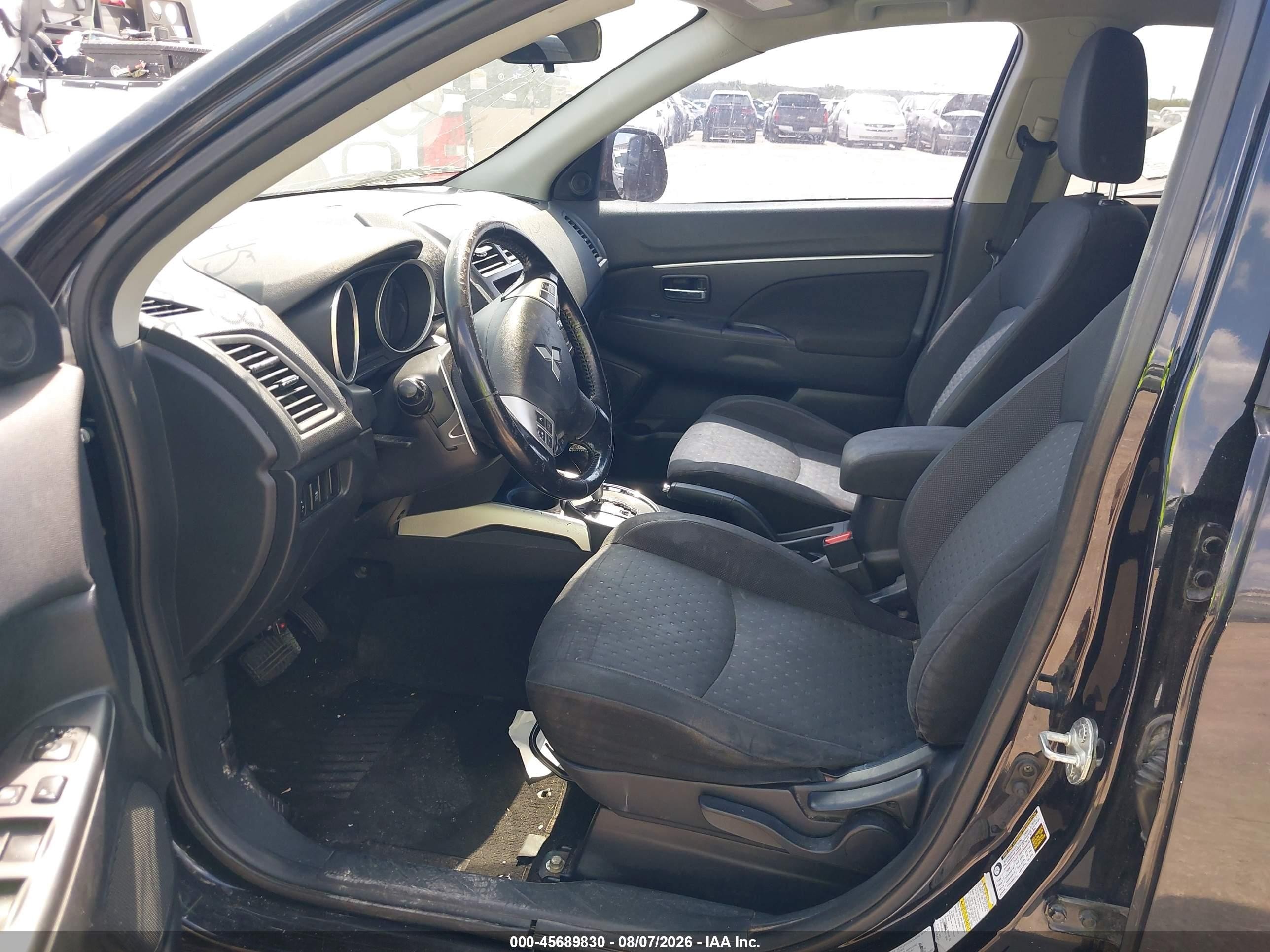 2011 Mitsubishi Outlander Sport Se Черный vin: JA4AP4AUXBZ018779