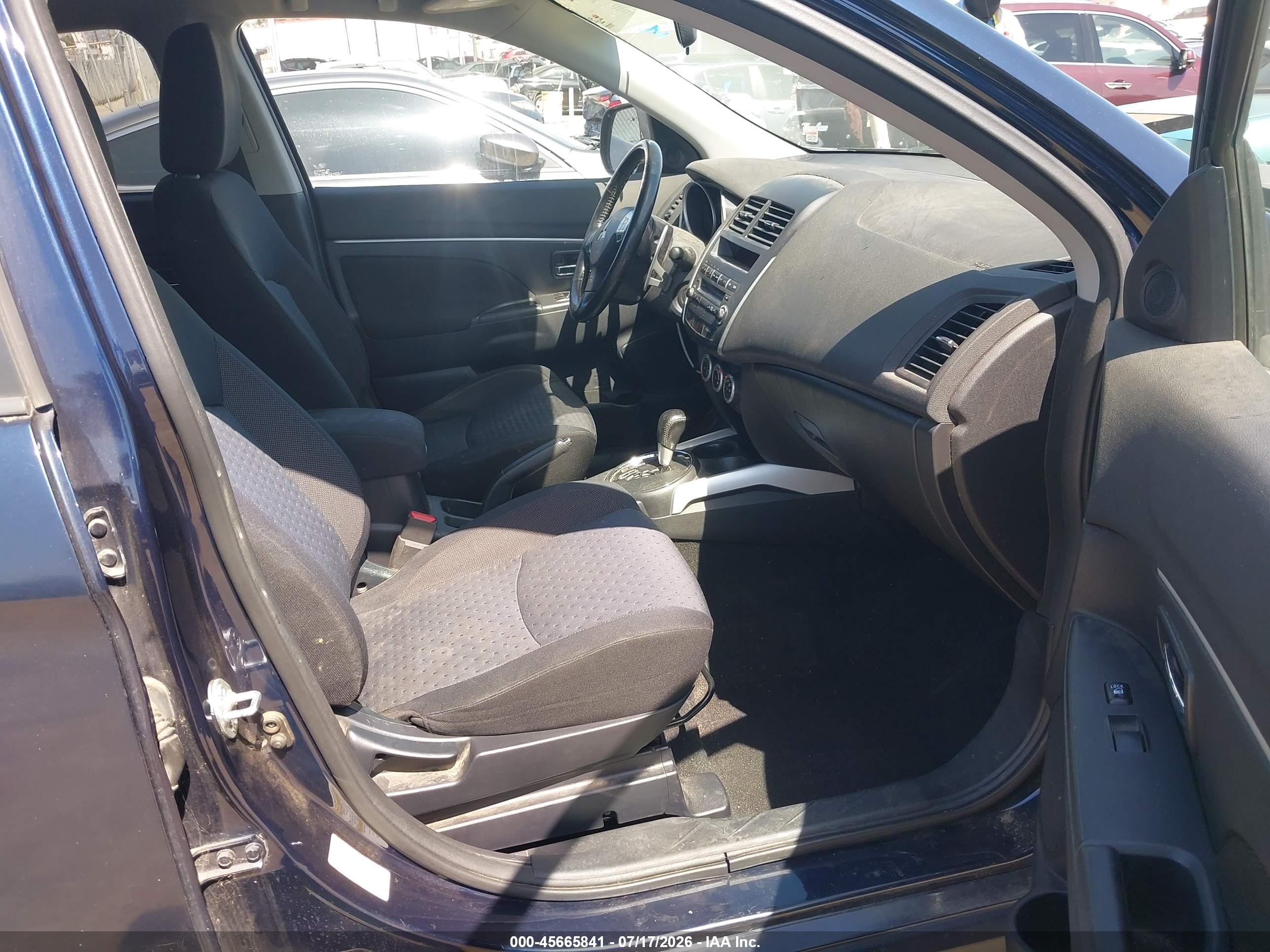 2011 Mitsubishi Outlander Sport Se Синий vin: JA4AP4AUXBZ019074