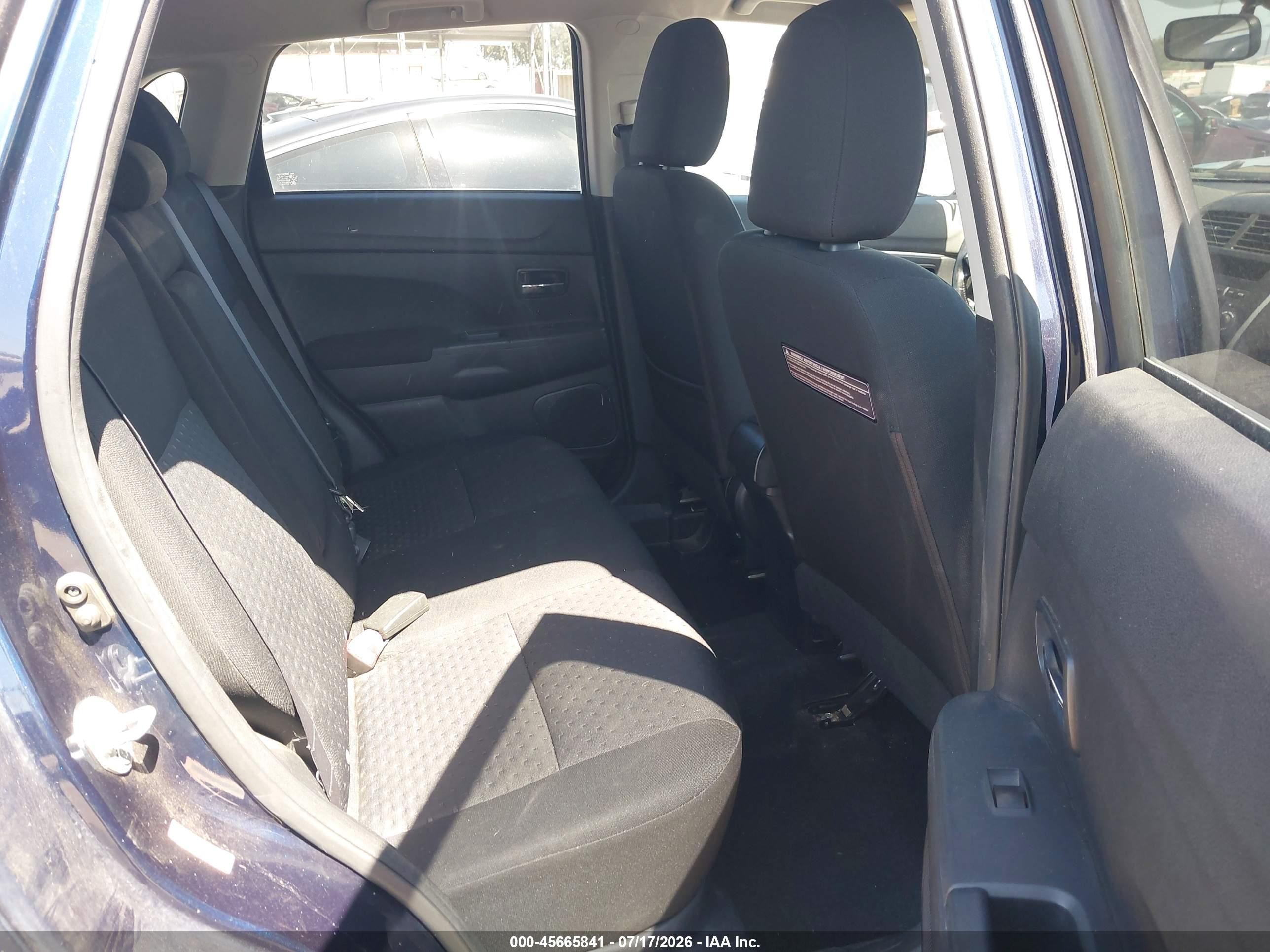 2011 Mitsubishi Outlander Sport Se Синий vin: JA4AP4AUXBZ019074