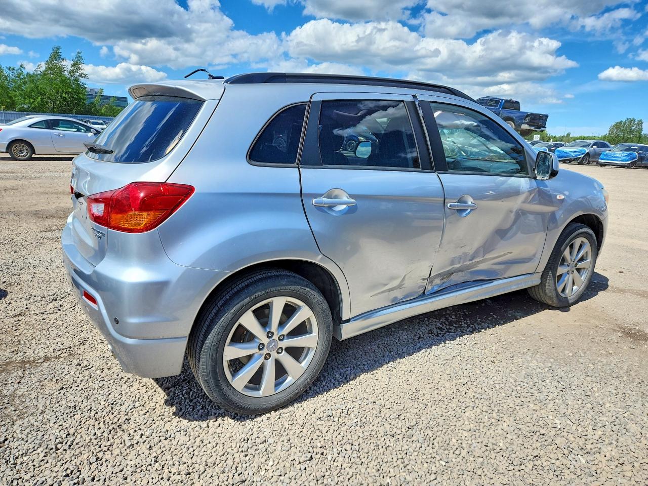 2012 Mitsubishi Outlander Sport Se Silver vin: JA4AP4AUXCZ002499