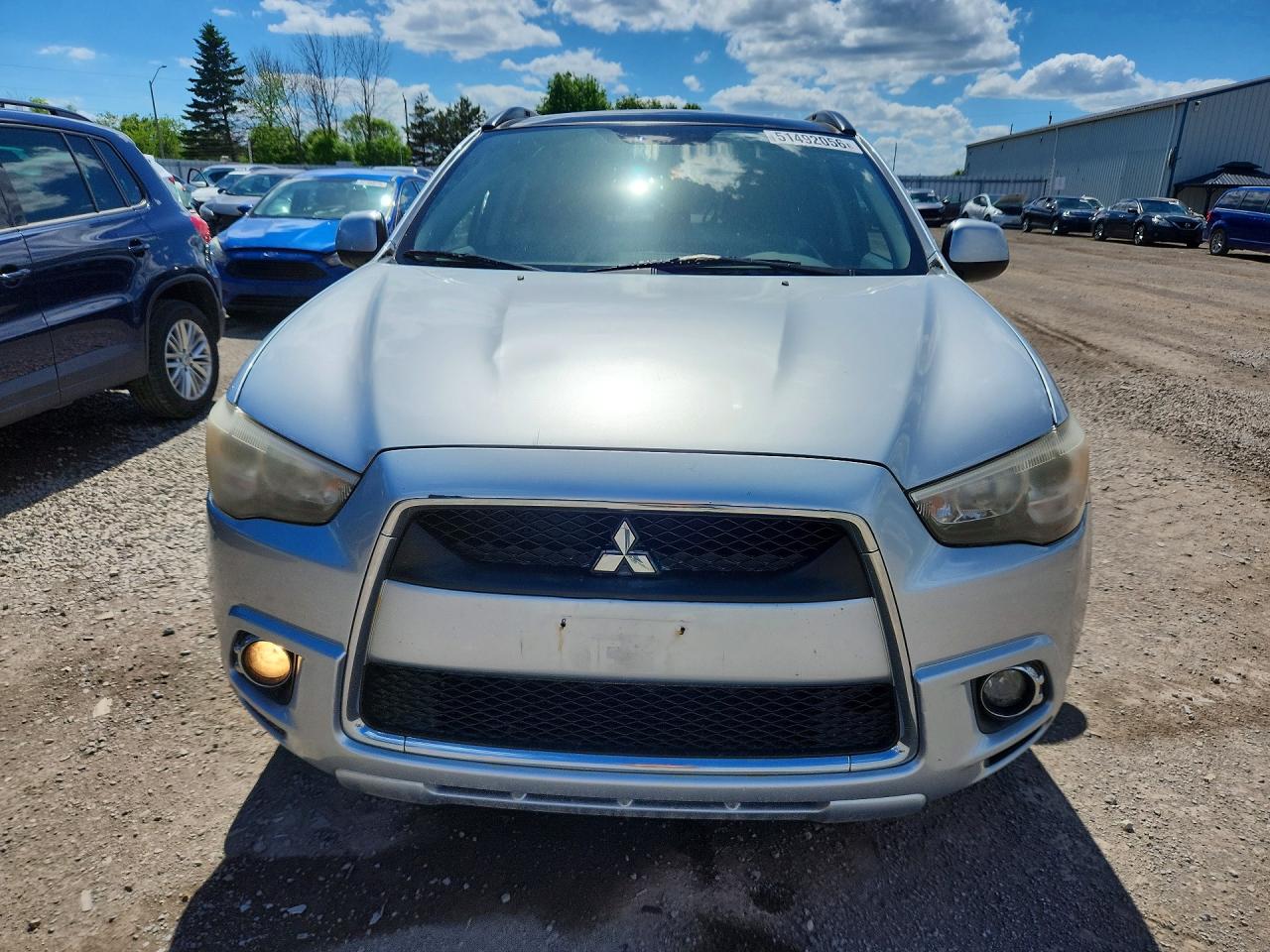 2012 Mitsubishi Outlander Sport Se Silver vin: JA4AP4AUXCZ002499