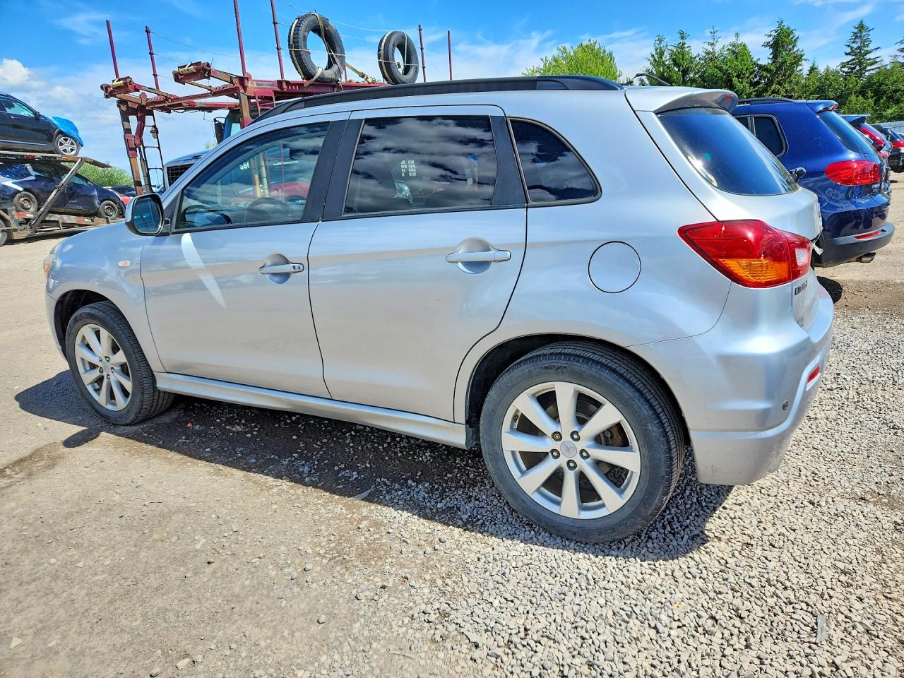 2012 Mitsubishi Outlander Sport Se Silver vin: JA4AP4AUXCZ002499