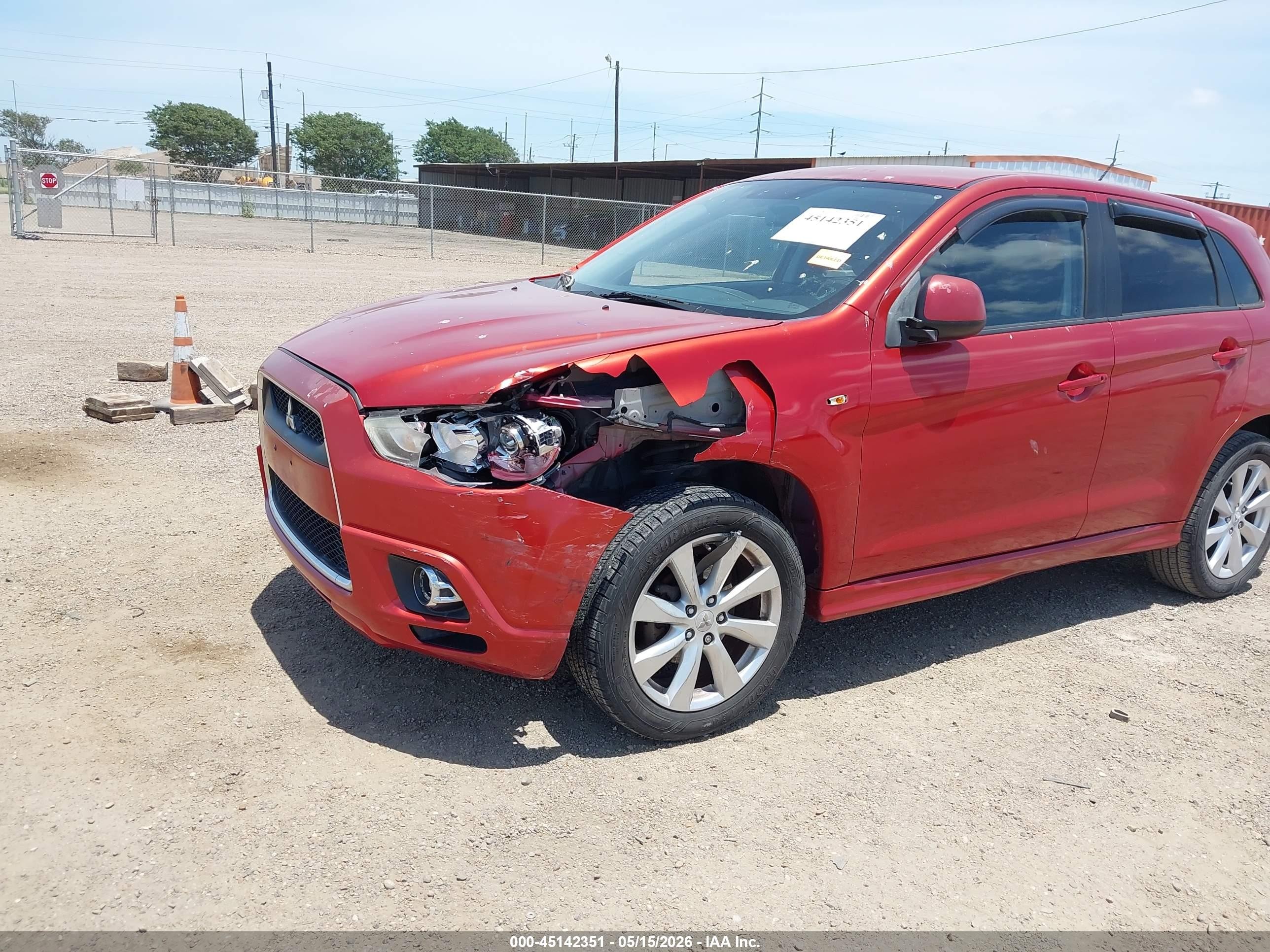 2012 Mitsubishi Outlander Sport Se Red vin: JA4AP4AUXCZ003037