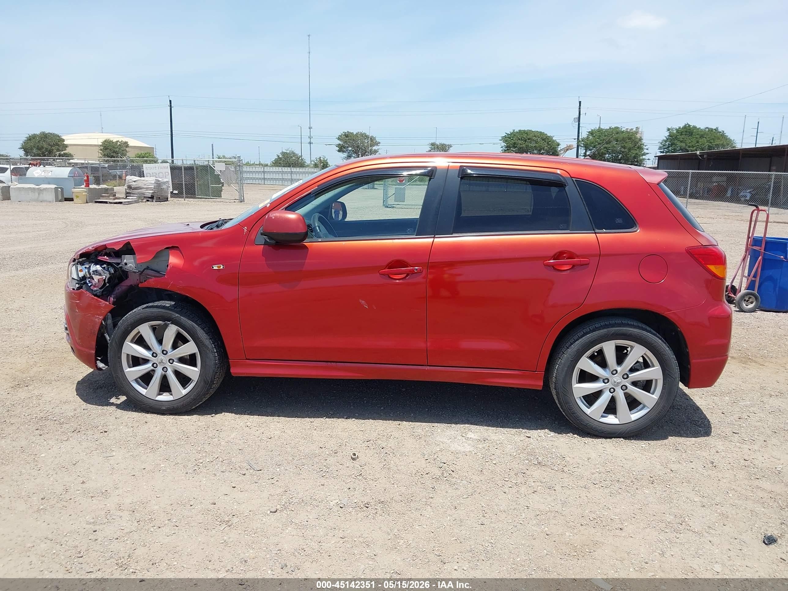 2012 Mitsubishi Outlander Sport Se Red vin: JA4AP4AUXCZ003037