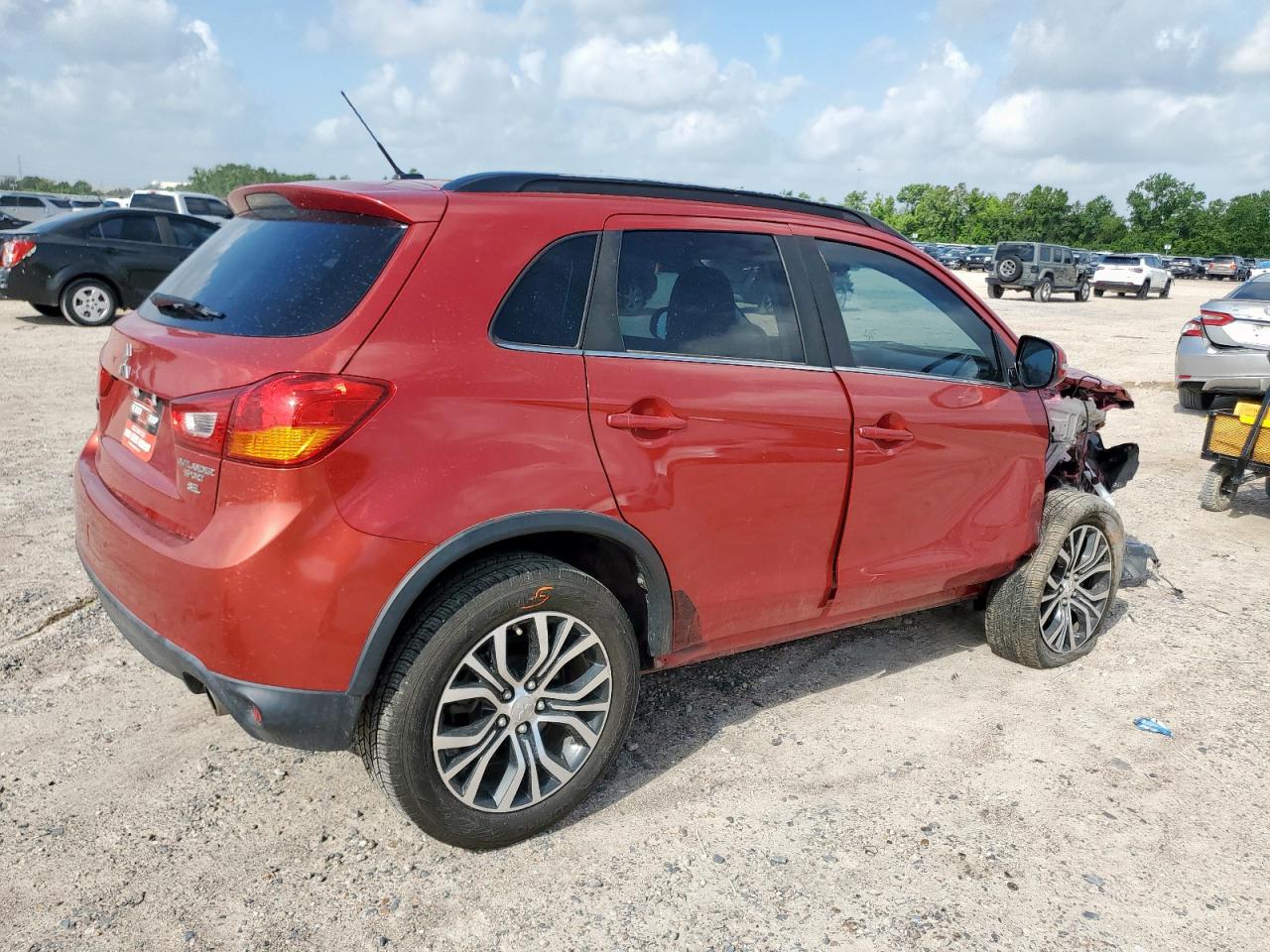2016 Mitsubishi Outlander Sport Sel Красный vin: JA4AP4AW6GZ045065