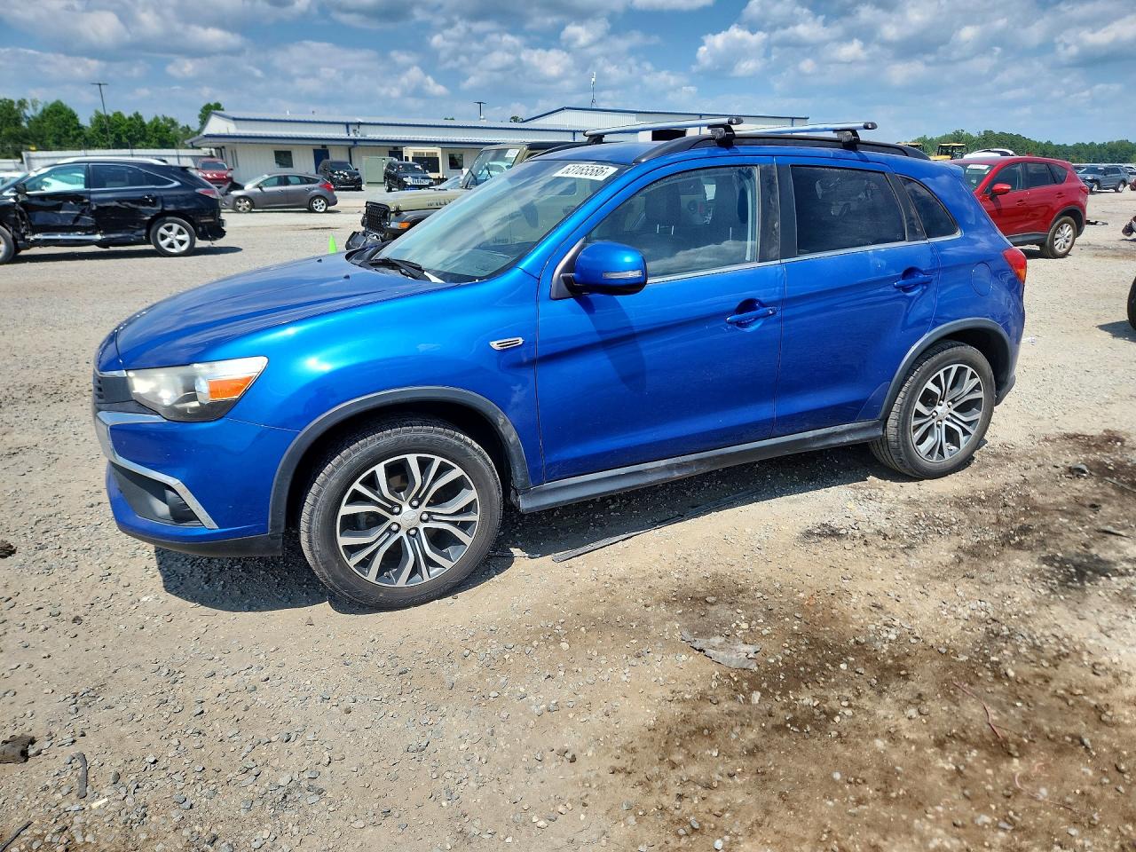 2017 Mitsubishi Outlander Sport Sel Синий vin: JA4AP4AW7HZ044170