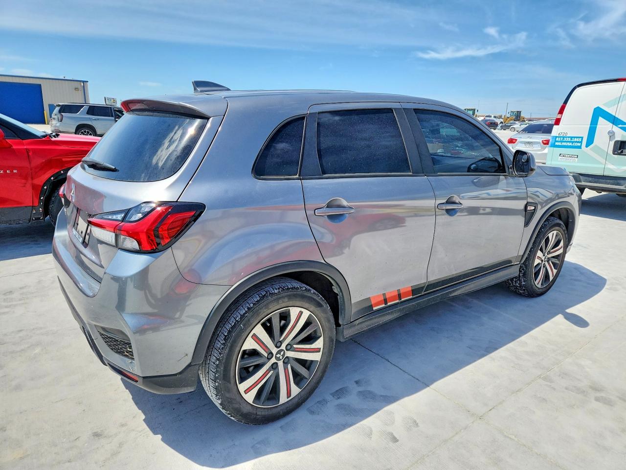 2022 Mitsubishi Outlander Sport Es Gray vin: JA4APUAU3NU013361