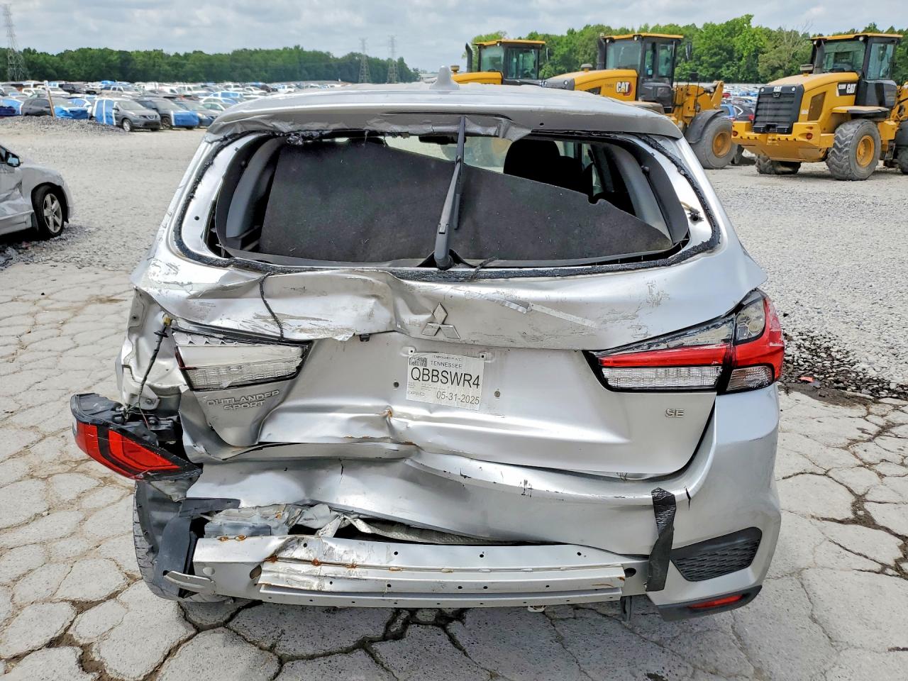 2021 Mitsubishi Outlander Sport Se Silver vin: JA4APVAU5MU025953