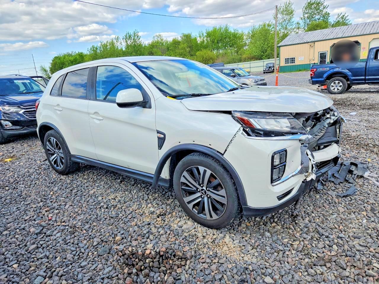2020 Mitsubishi Outlander Sport Es White vin: JA4AR3AU3LU030744