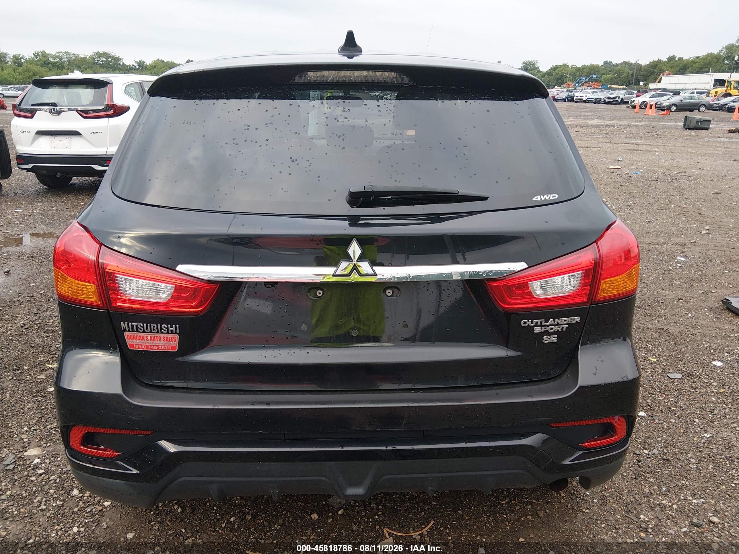 2018 Mitsubishi Outlander Sport 2.4 Se Black vin: JA4AR3AW0JU000759