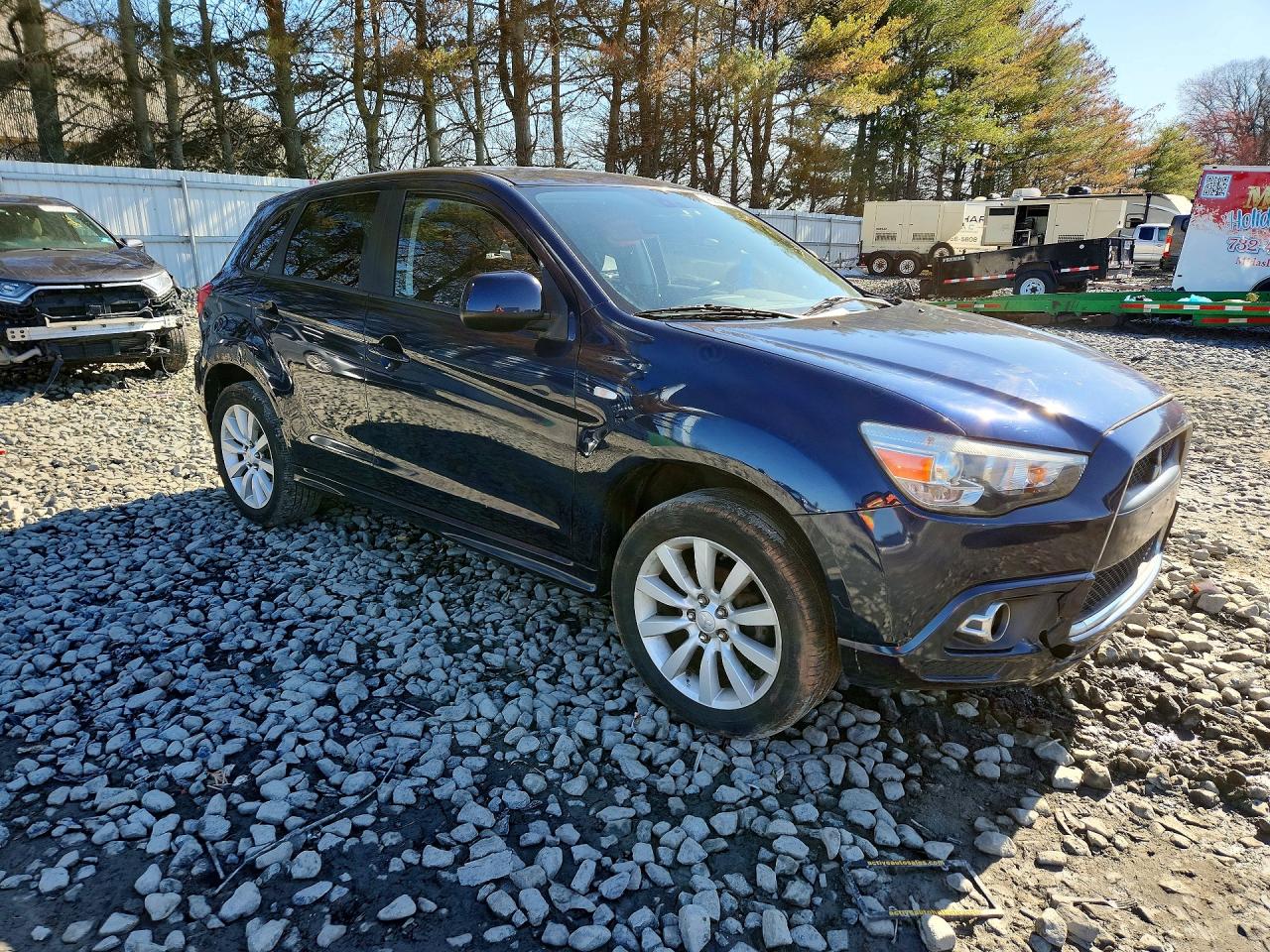 2011 Mitsubishi Outlander Sport Se Blue vin: JA4AR4AU0BZ009762