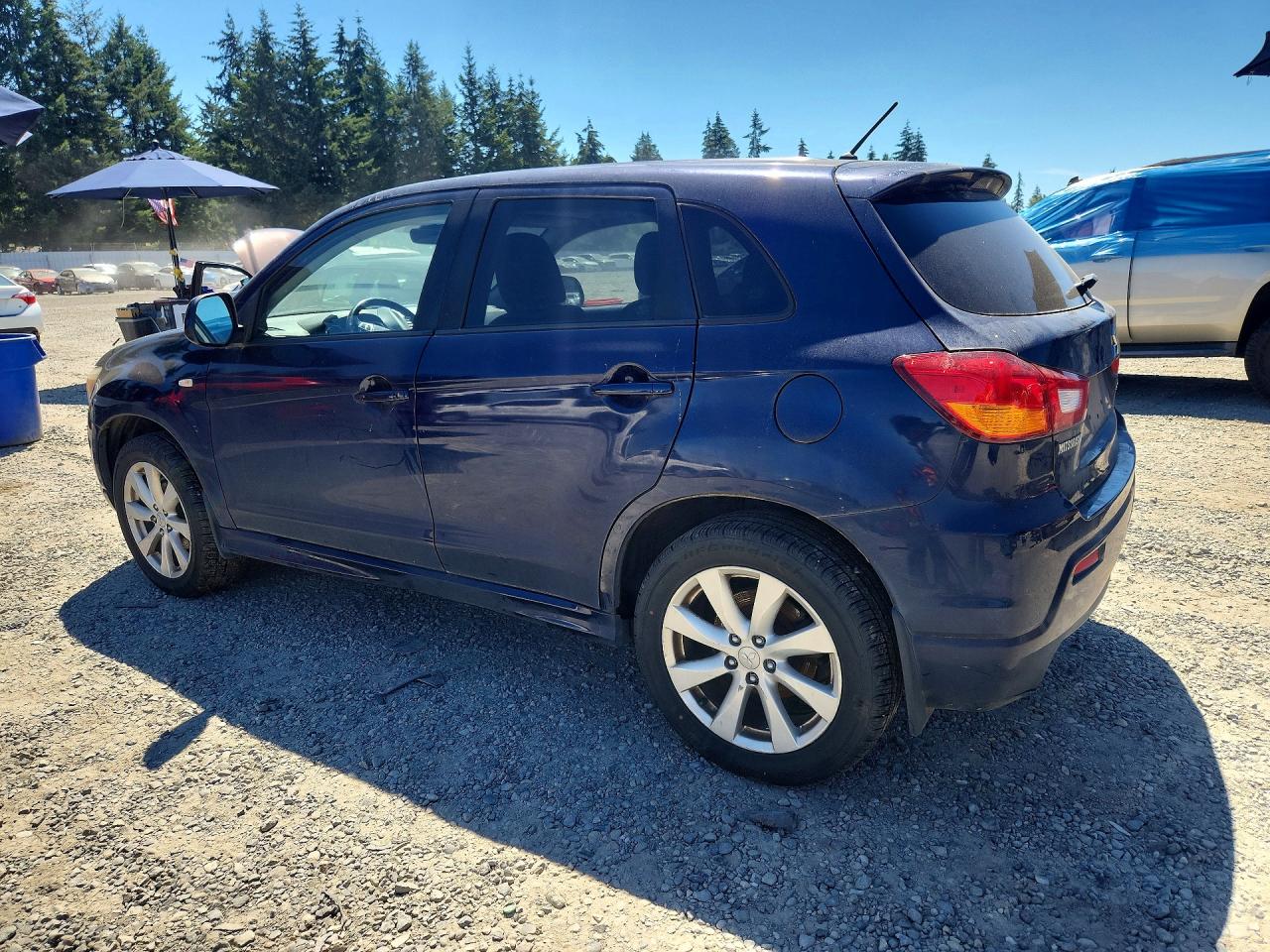 2012 Mitsubishi Outlander Sport Se Blue vin: JA4AR4AU0CZ003347