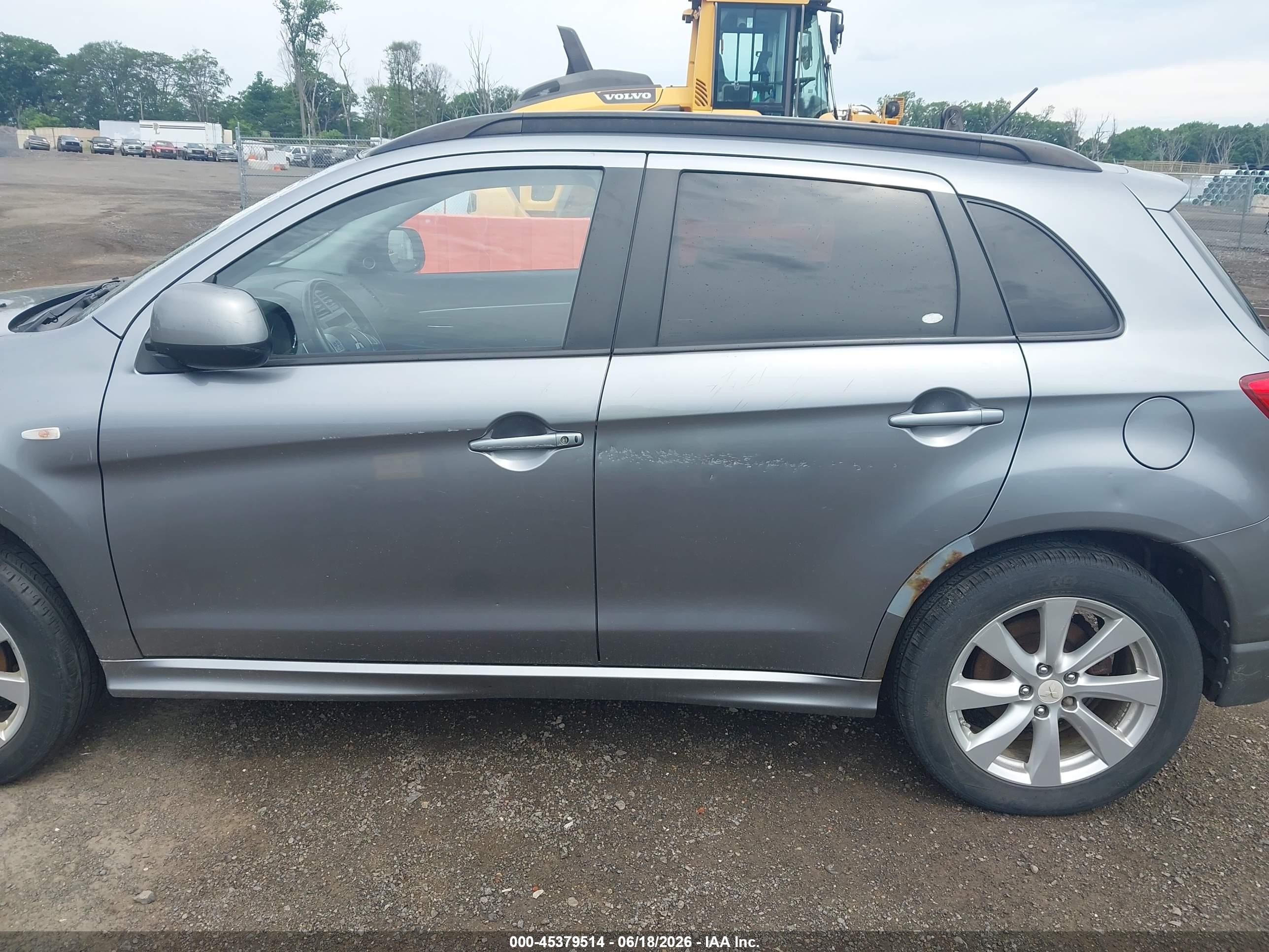 2012 Mitsubishi Outlander Sport Se Gray vin: JA4AR4AU0CZ003736